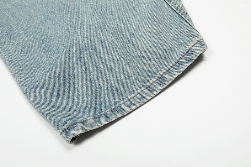 Omirad Light-Wash Barrel-Leg Jeans | Oversized Vintage Denim