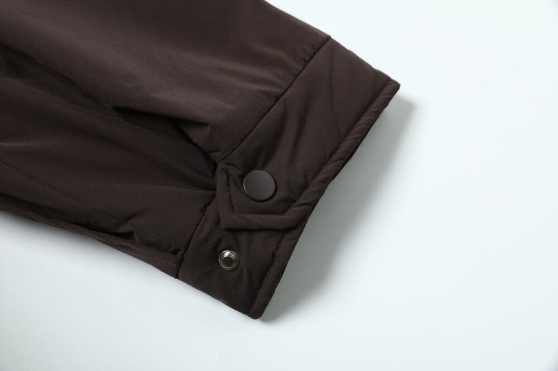 Faux Shearling Lined Bomber Jacket | Stand Collar Winter Coat