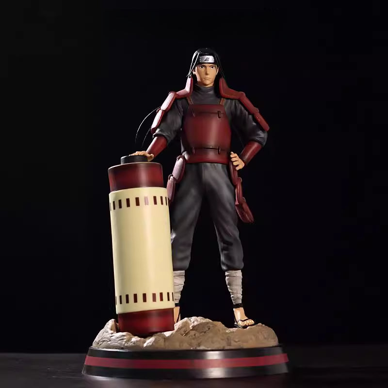 Figura de acción de Hashirama Senju - Edición de coleccionista de 28.5cm | Pose dinámica con base de rollos y efectos de chakra