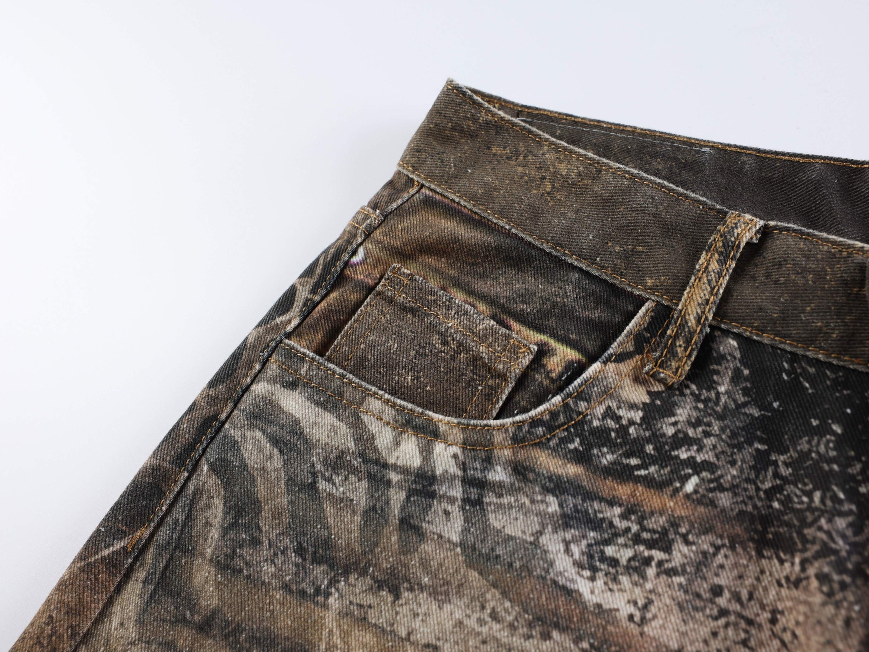 Omirad Savage Pattern Balloon Jeans | Animal Print Wide Leg