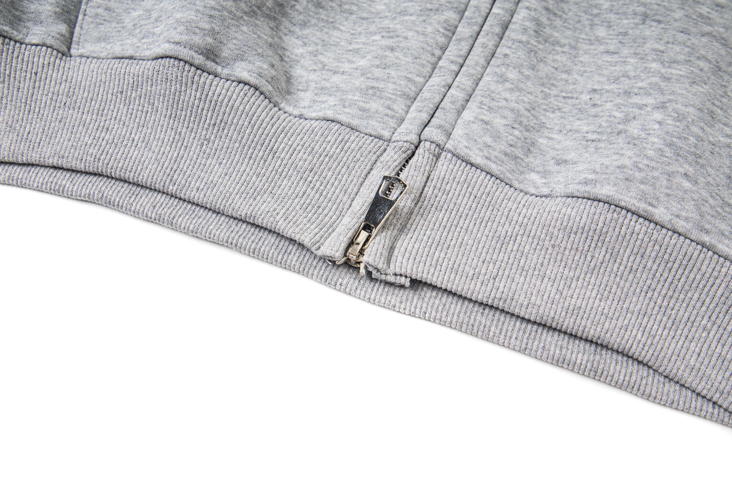 Rhinestone Cross Zip Hoodie | Streetwear Fleece Hoodie