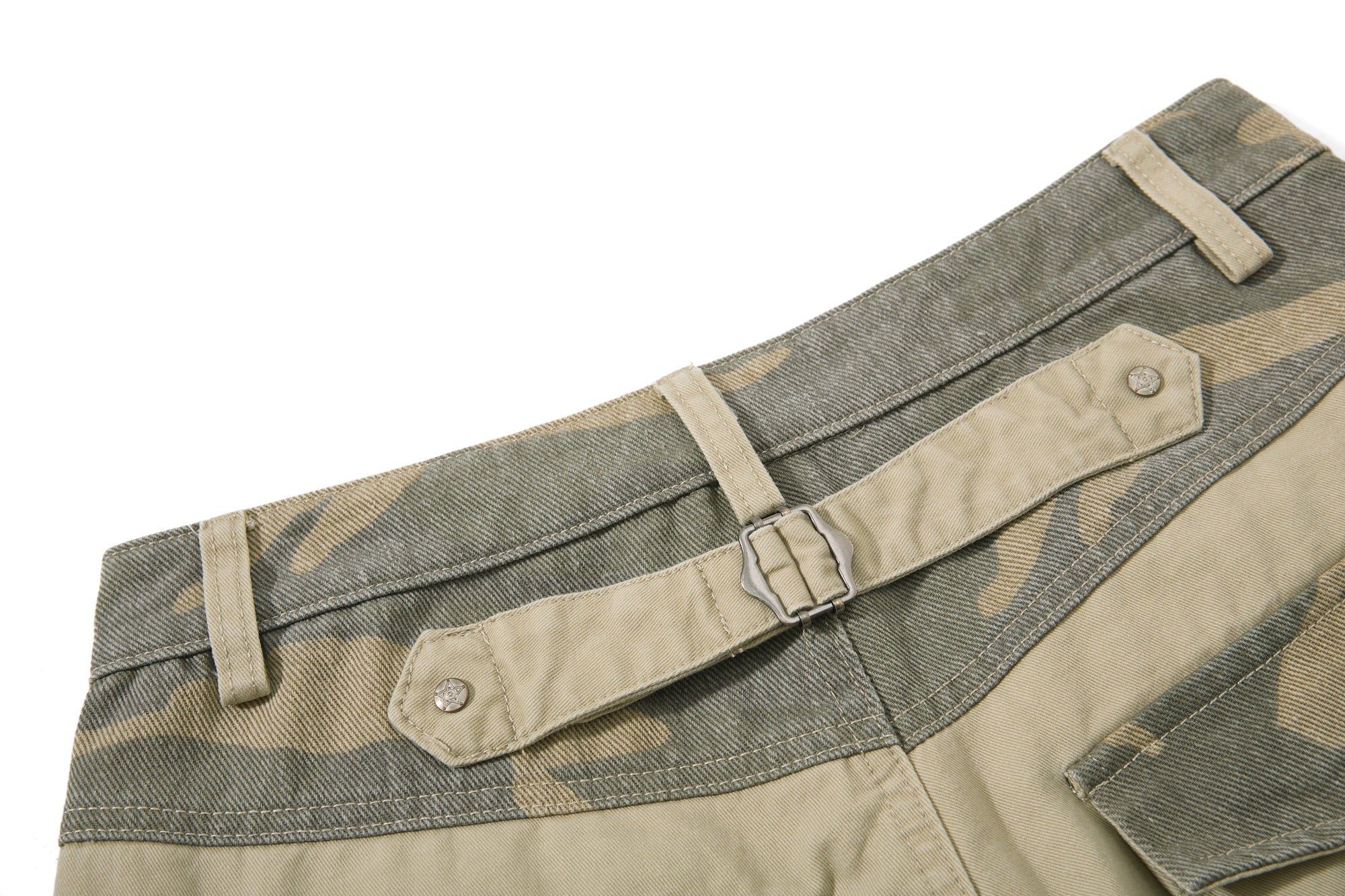 Omirad Balloon Wide-Leg Pants | Camo Contrast Streetwear