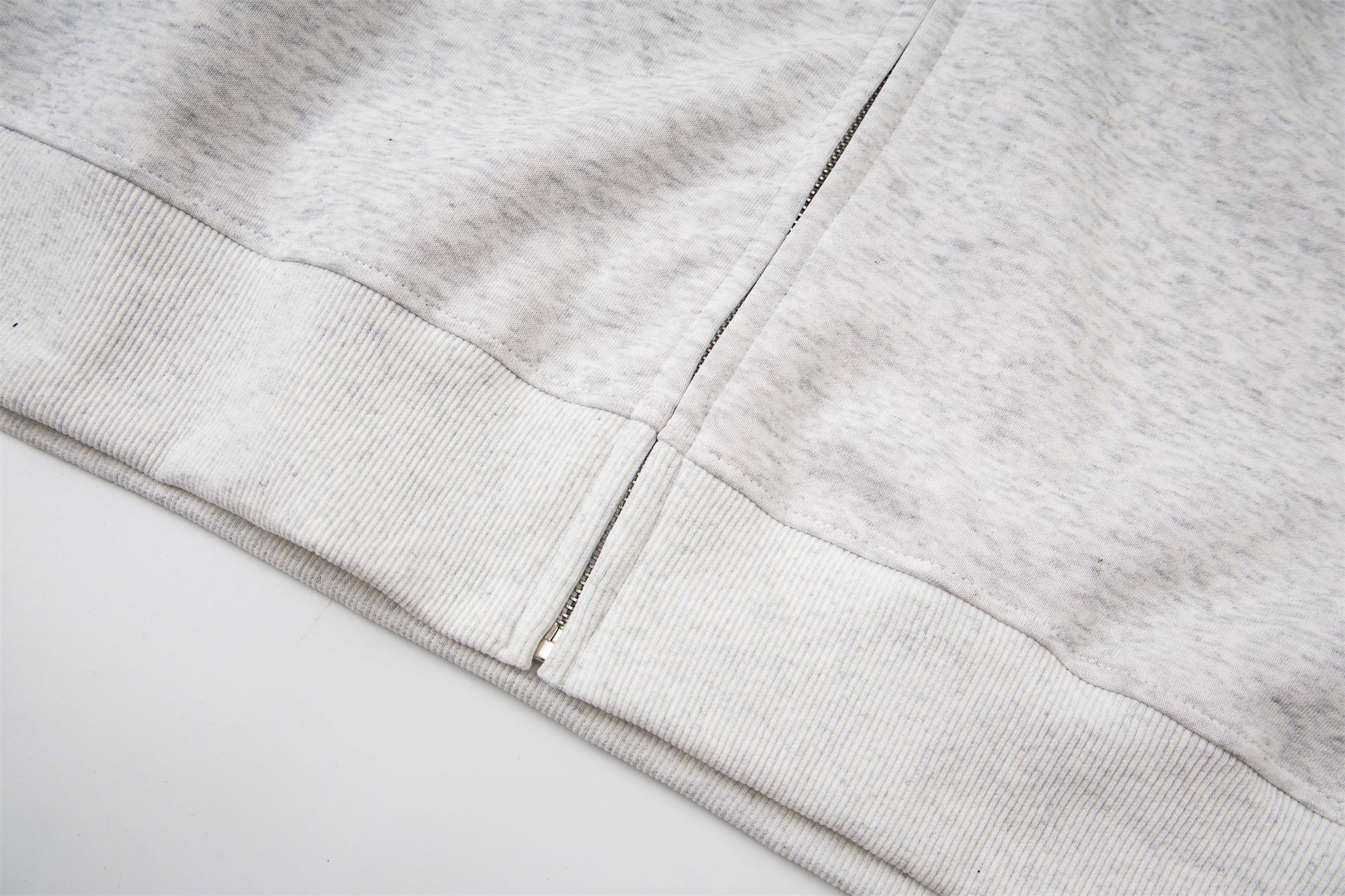 Plaid-Lined Minimal Zip-Up Hoodie | MadeNoChoice