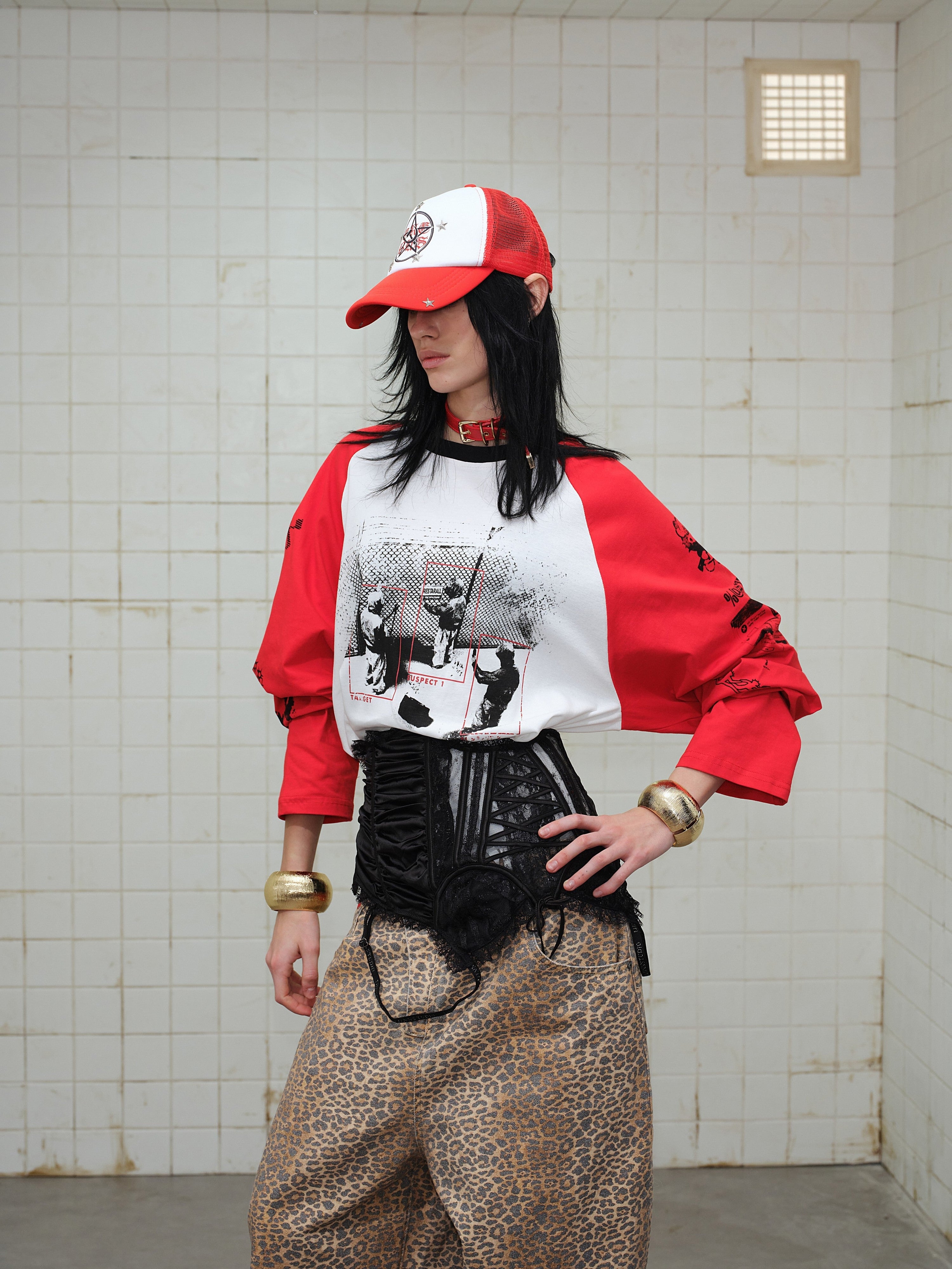Omirad Graphic Raglan Long-Sleeve T-Shirt | Streetwear