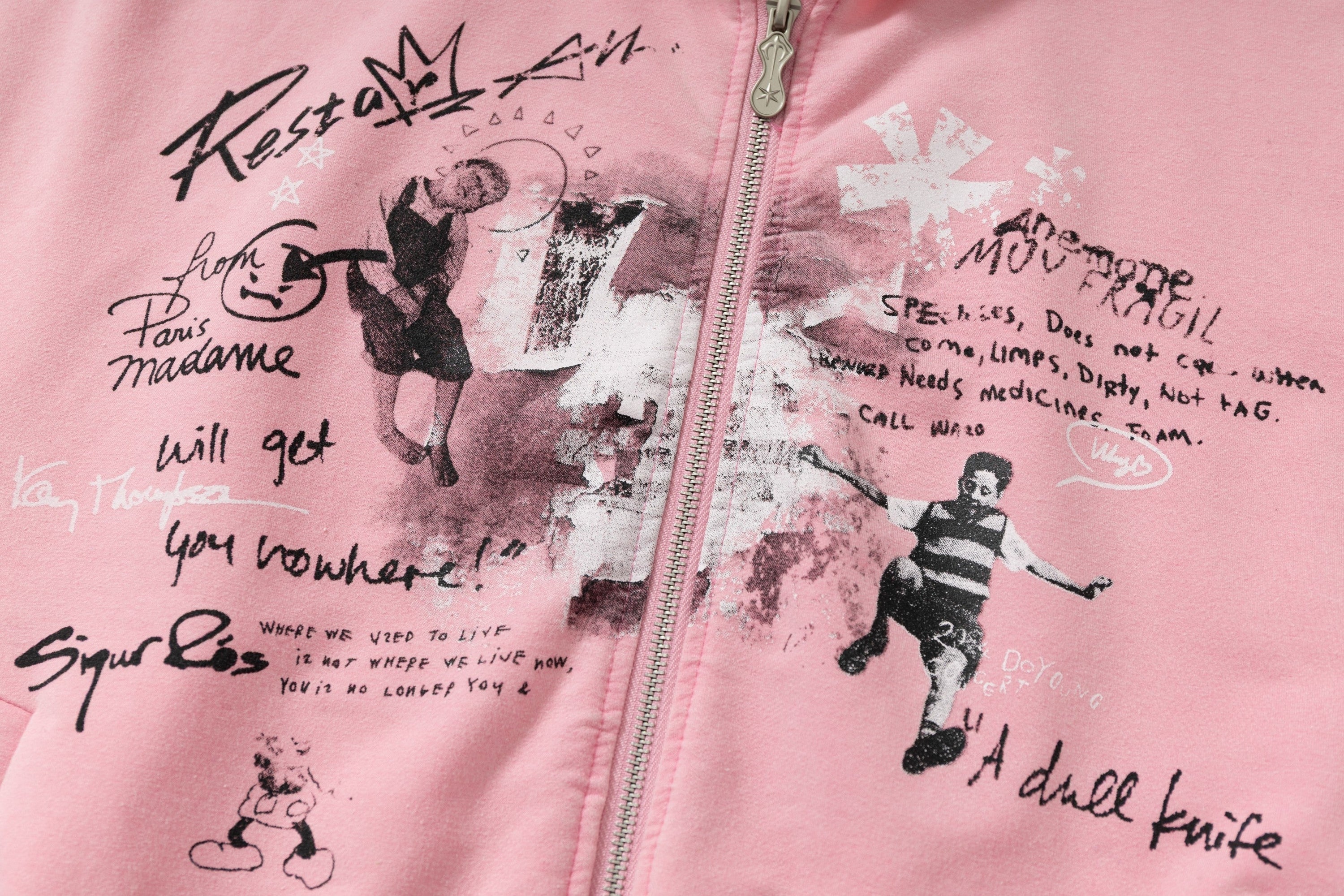 Omirad Gradient Graphic Zip Hoodie | Streetwear Statement