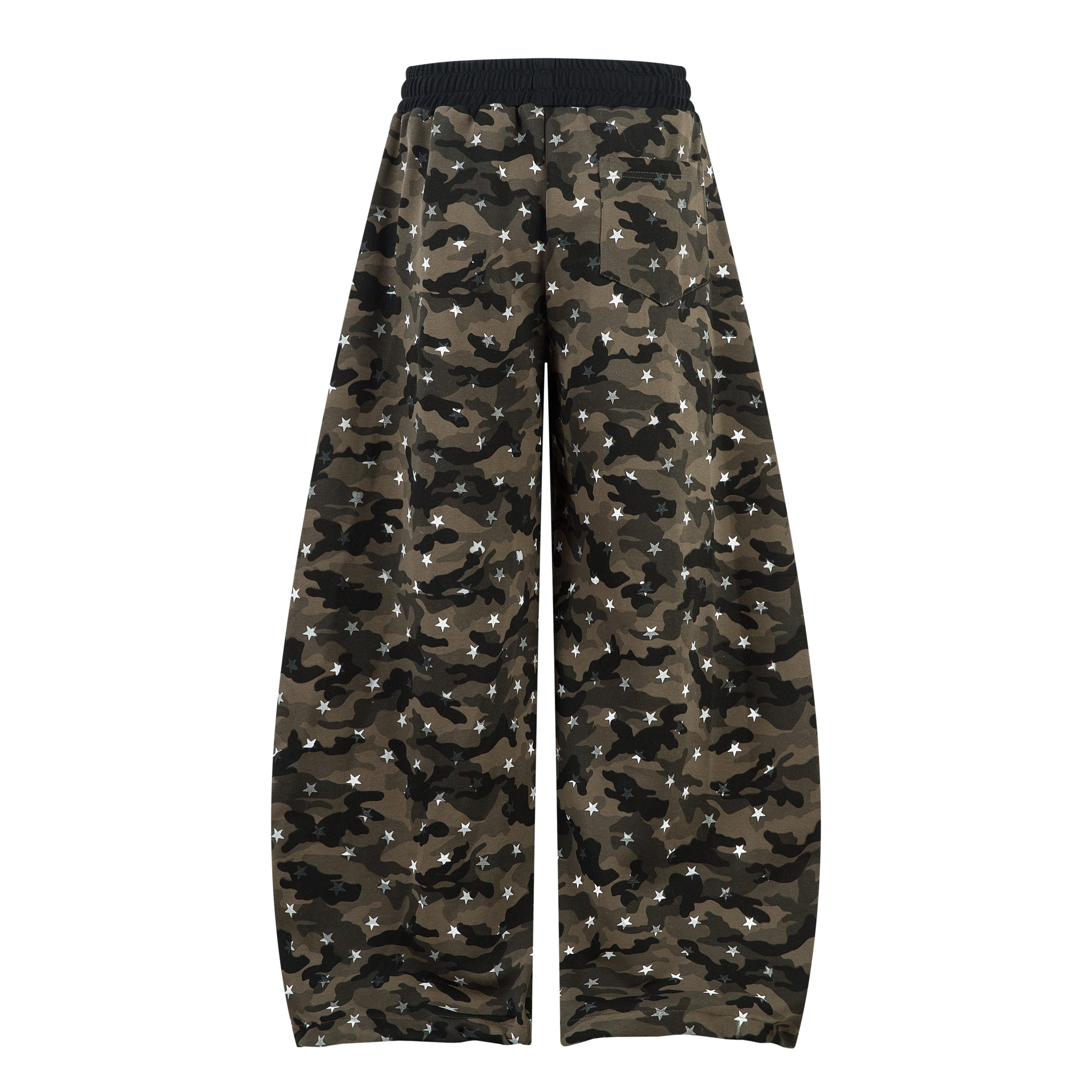 Omirad Star Camo Wide-Leg Sweatpants | Military Streetwear
