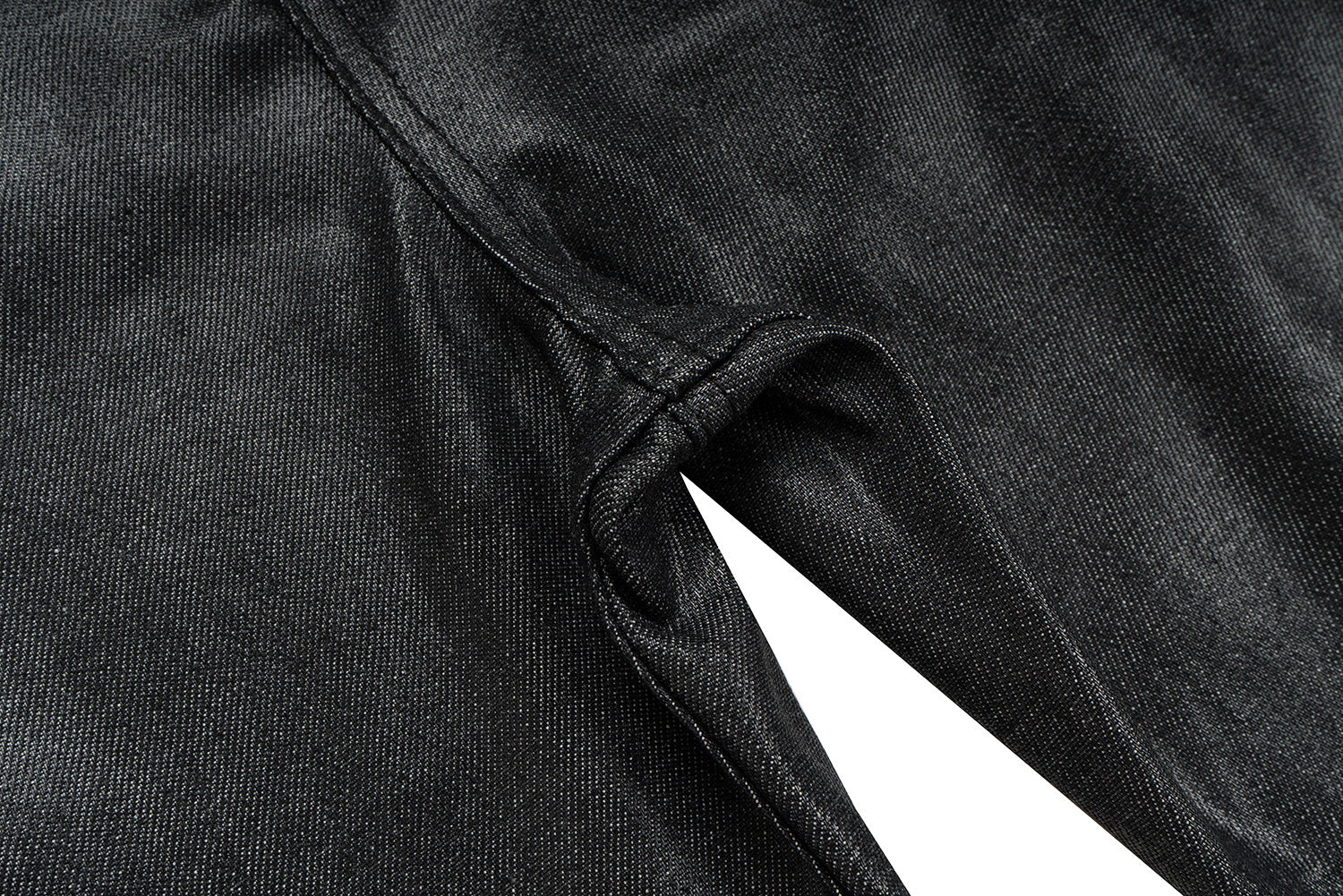 Omirad Double Waist Coated Denim Pants | Wide Leg Streetwear