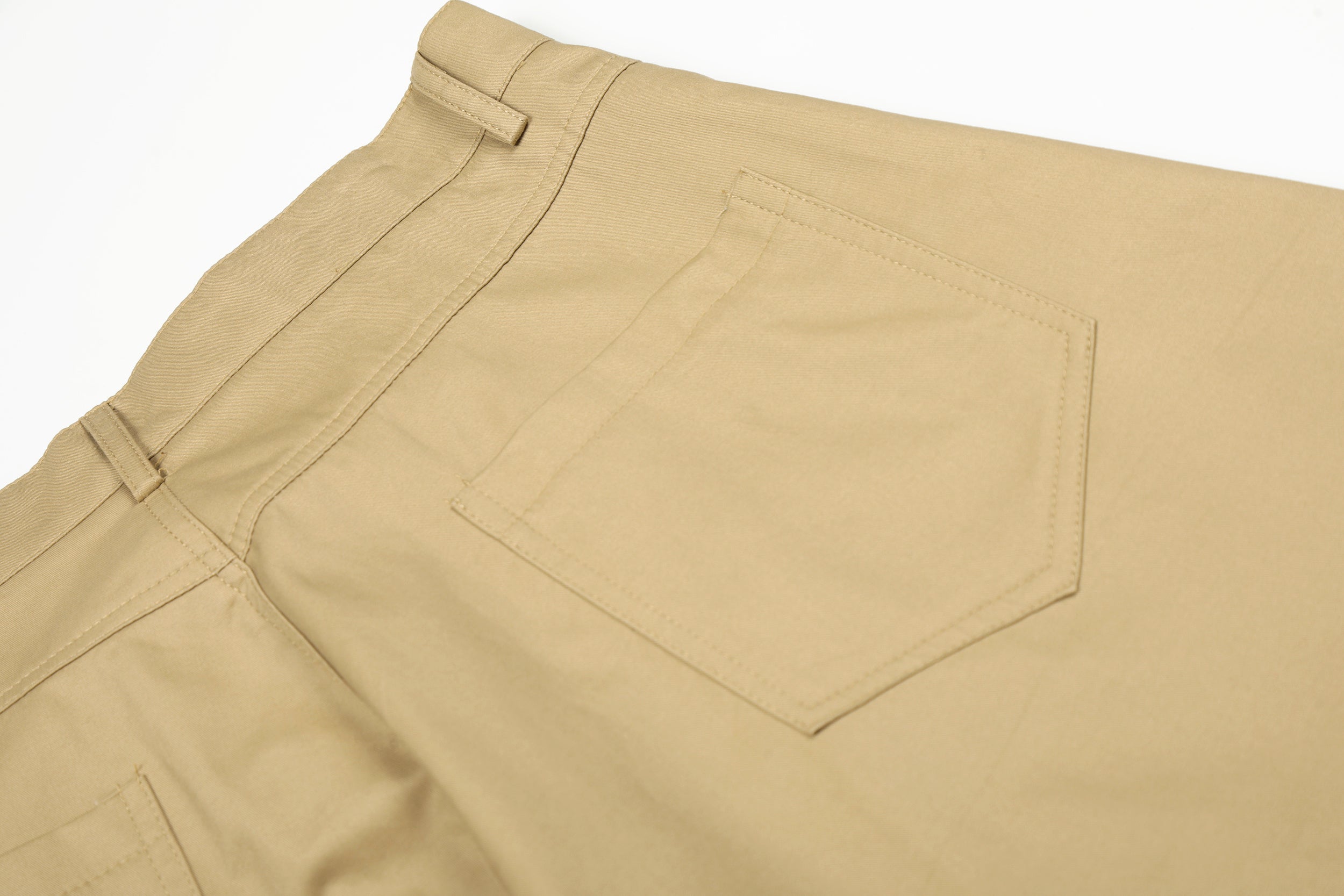 Omirad Curved Seam Cargo Pants – Khaki Wide Leg