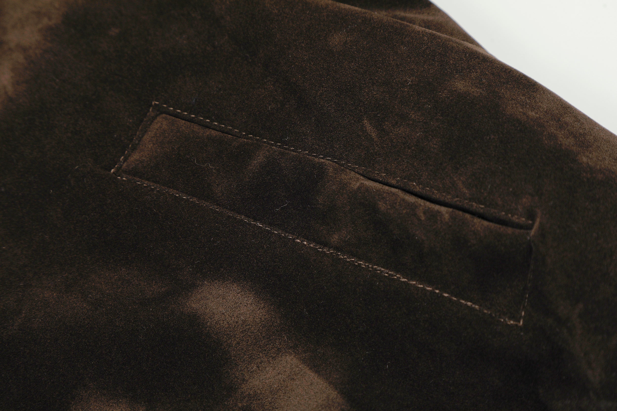 Omirad Embroidered Suede Metal Clasp Bomber Jacket