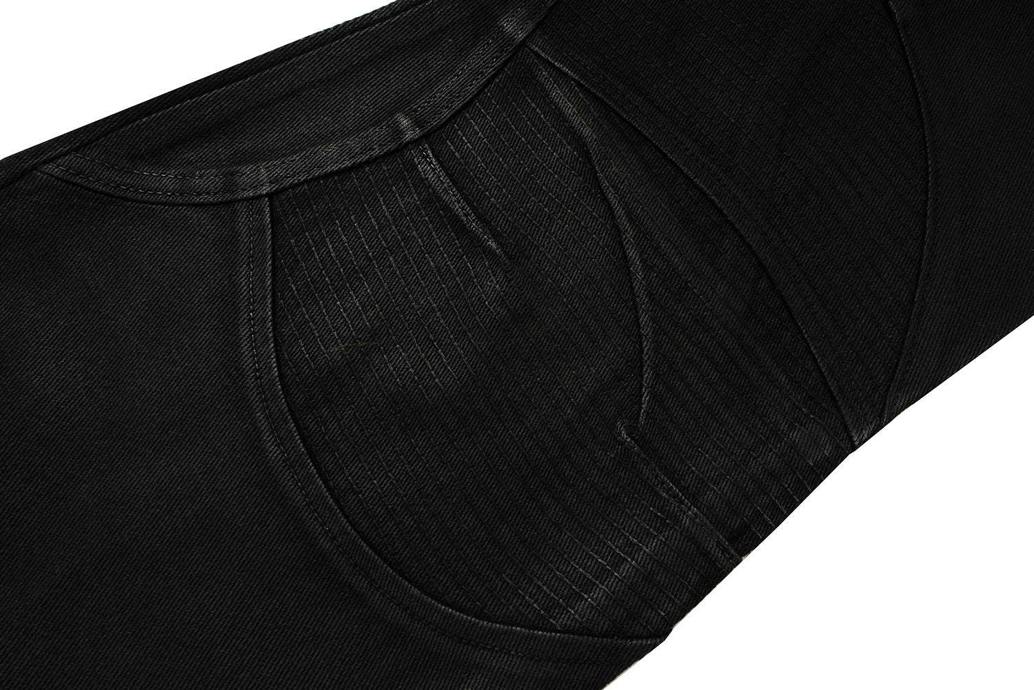 Omirad Panelled Wide-Leg Jeans | Black Flare Denim