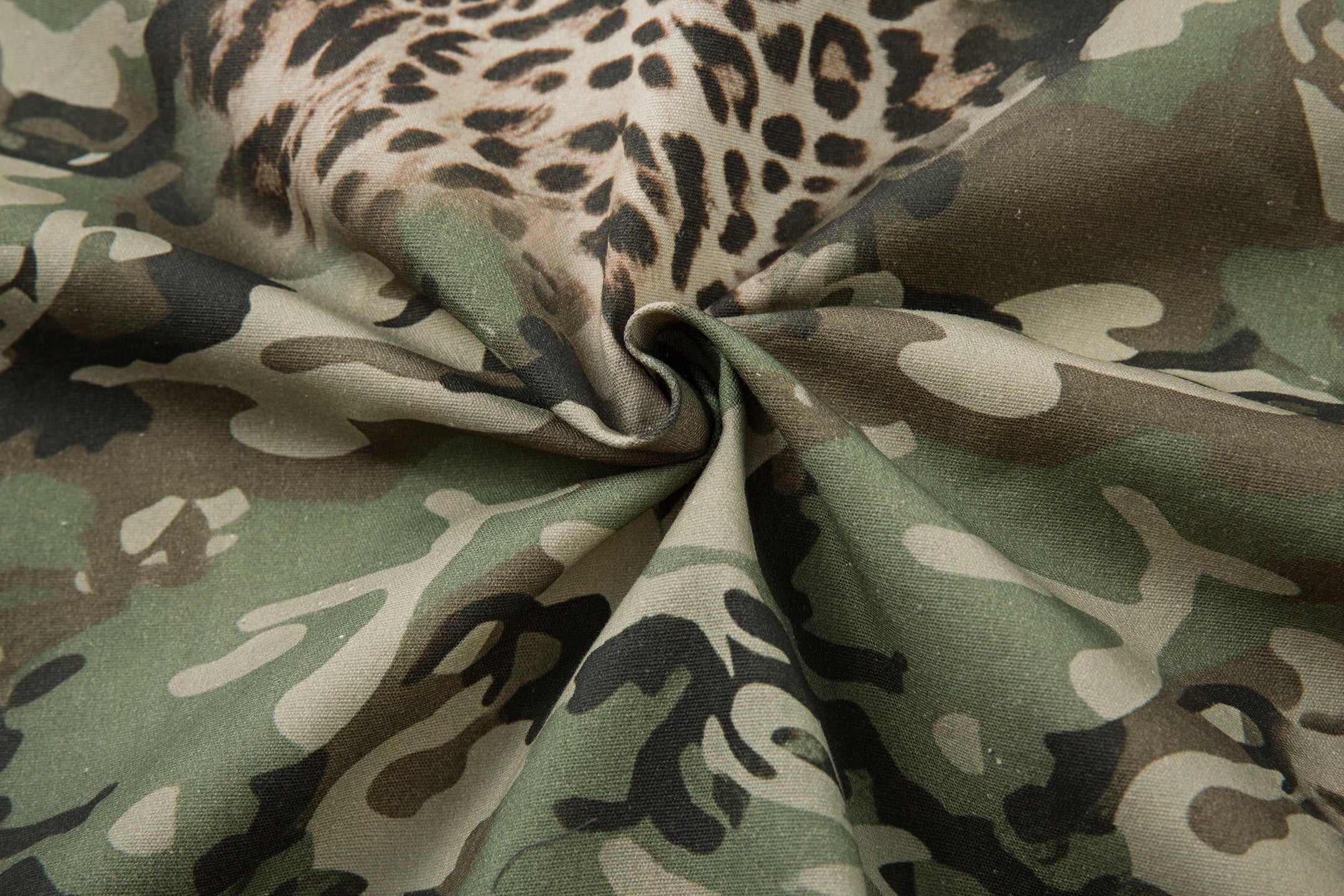 Omirad Camo Leopard Layered Short-Sleeve Shirt | SEAKOFF