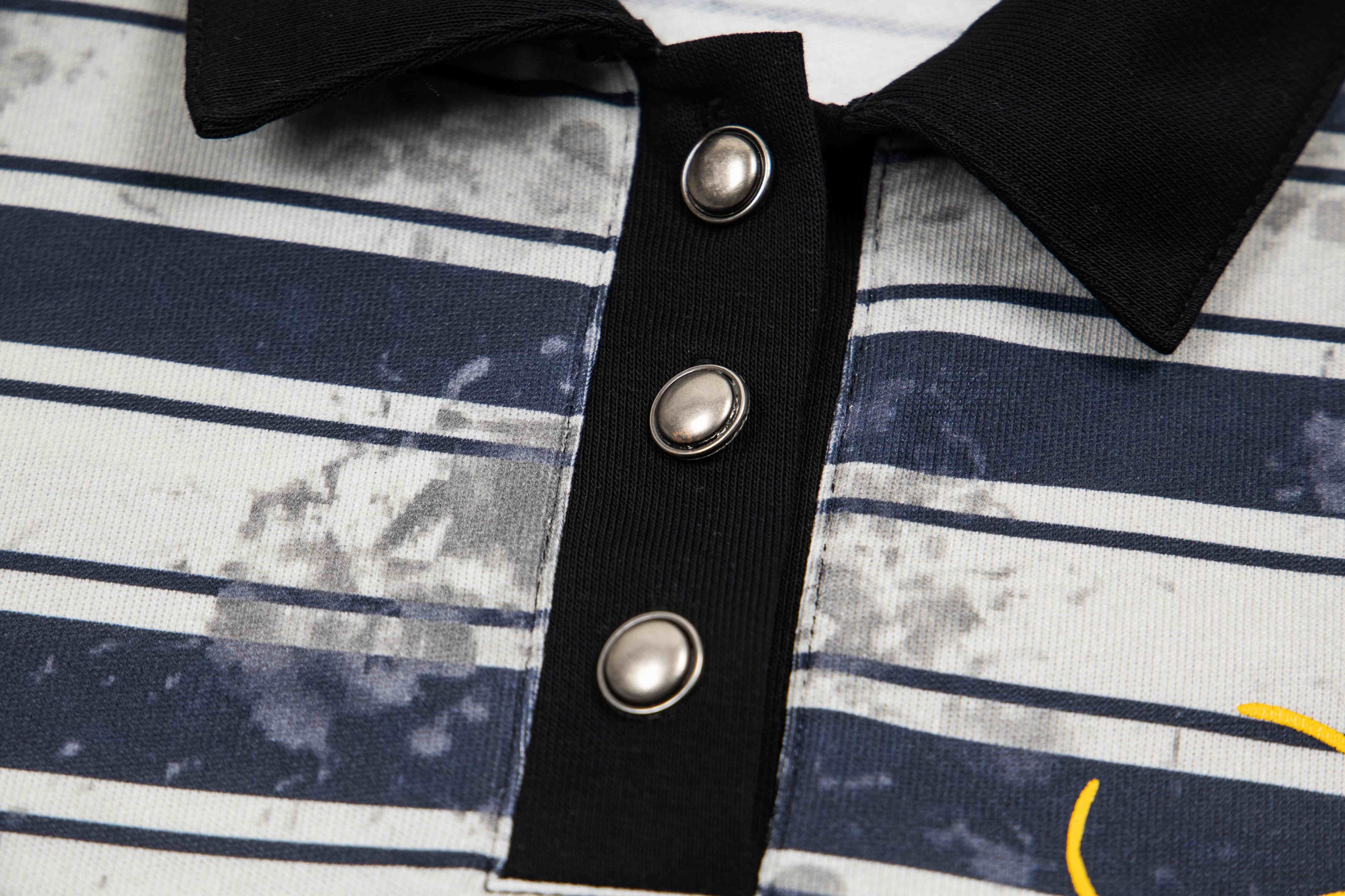 Omirad Vintage Stripe Oversized Polo Tee | Y2K Streetwear
