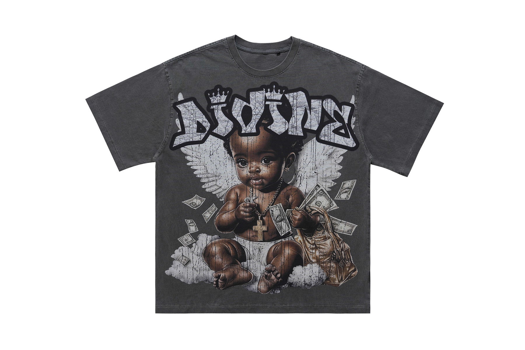 Omirad Divine Baby Vintage Wash Graphic T-Shirt | Street Luxury