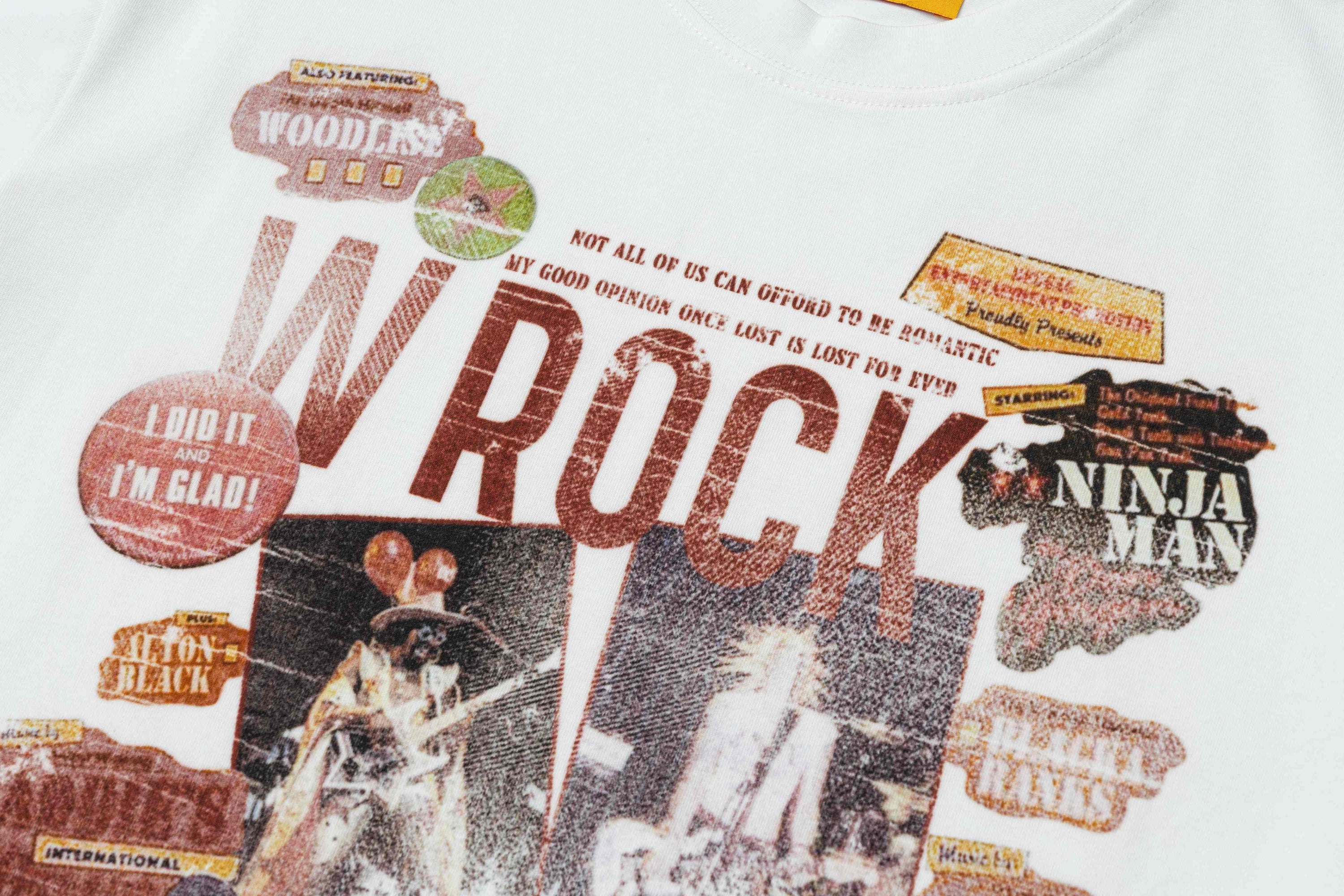 Omirad Vintage Rock Collage Graphic T-Shirt | Retro Streetwear