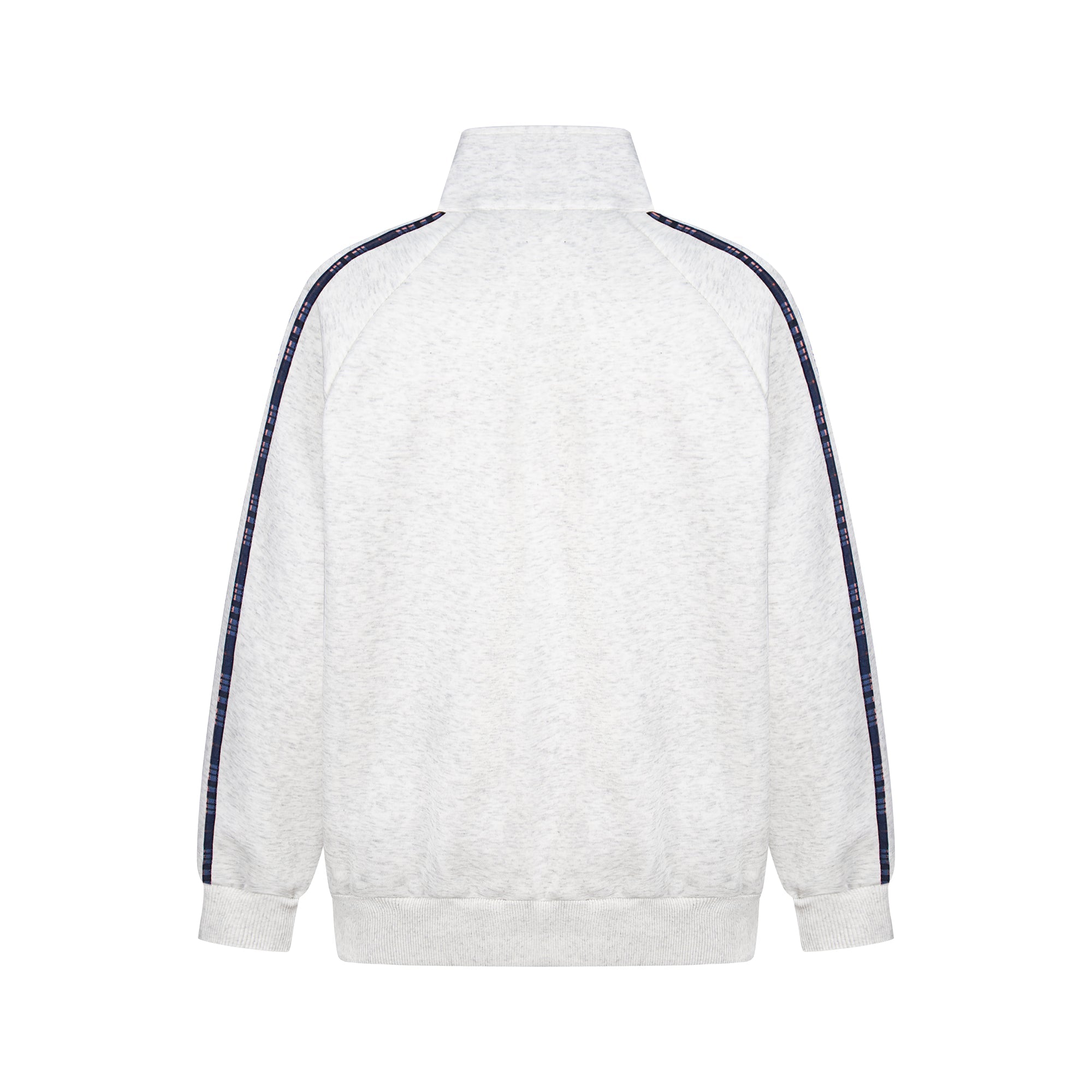 Omirad Plaid-Trim Track Jacket with Embroidered Logo & Pins
