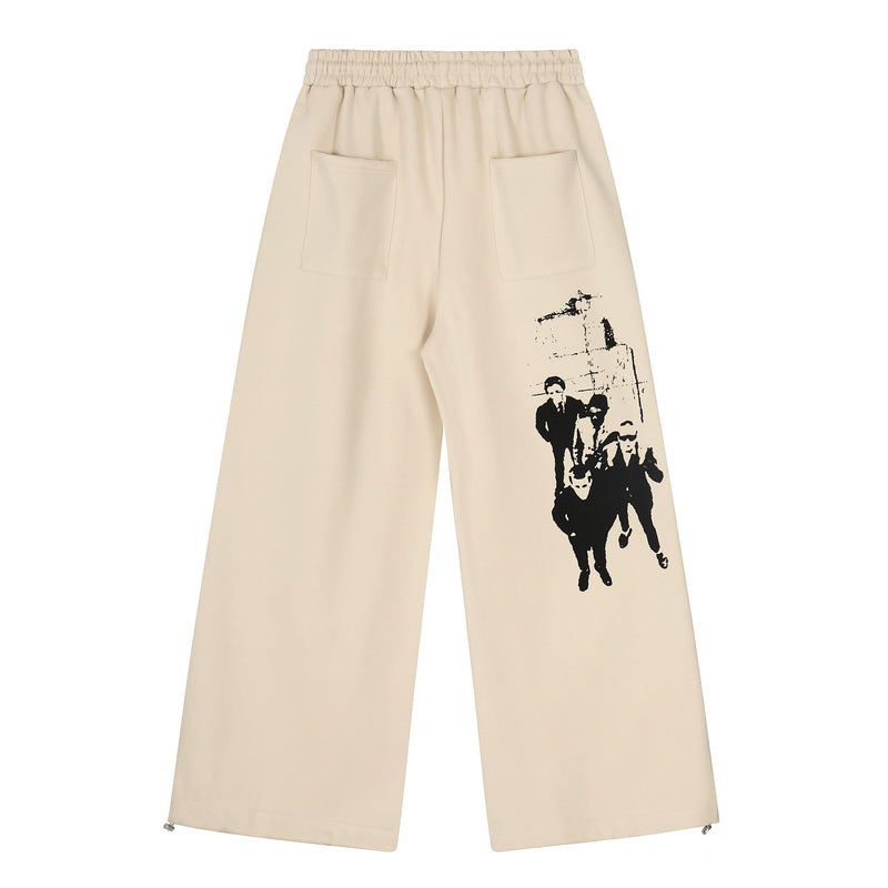 Omirad Cinema Formz Graphic Wide-Leg Streetwear Pants