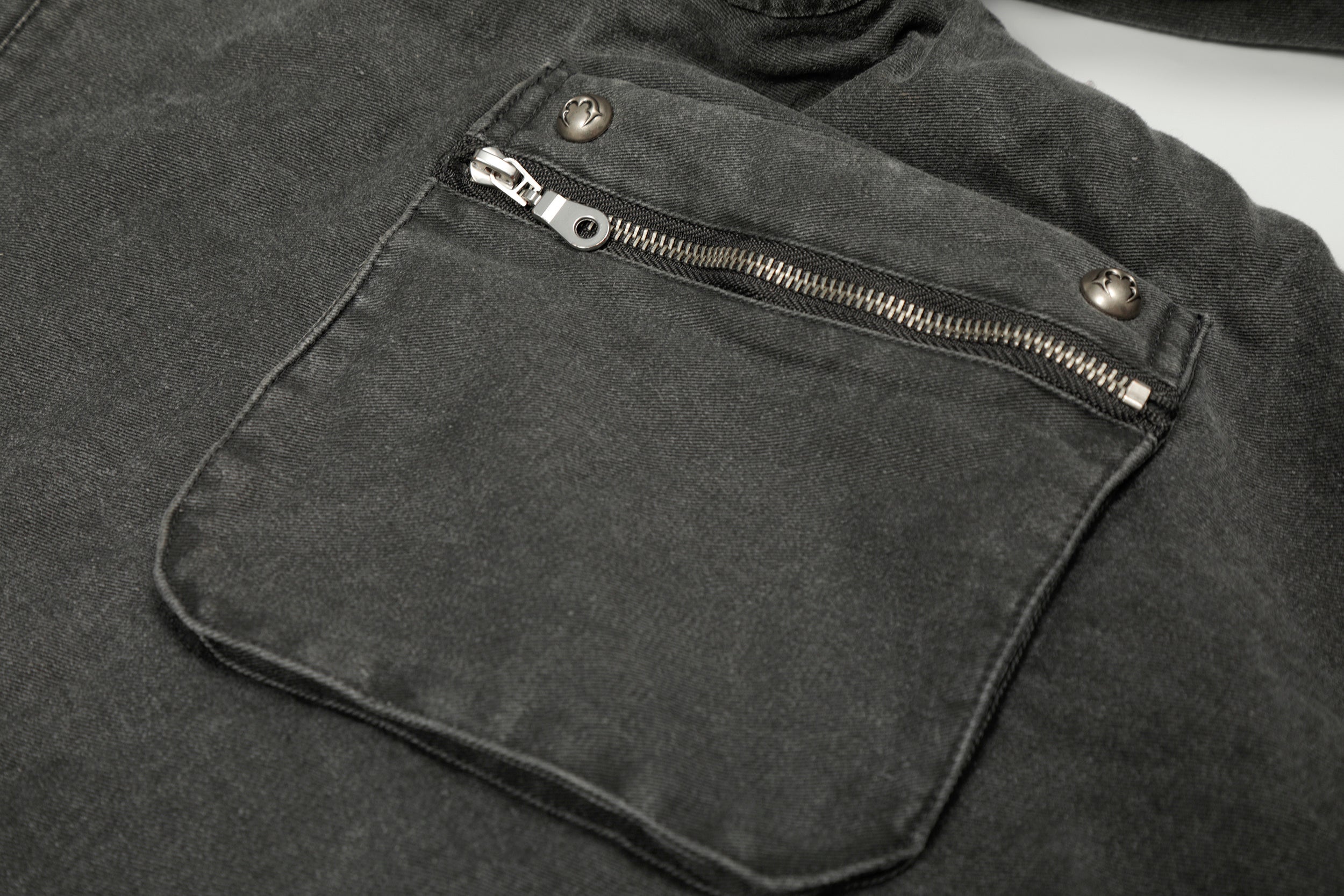 Washed Utility Hooded Jacket | Vintage Military Style