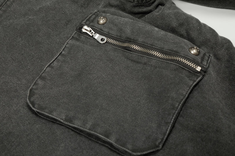 Washed Utility Hooded Jacket | Vintage Military Style