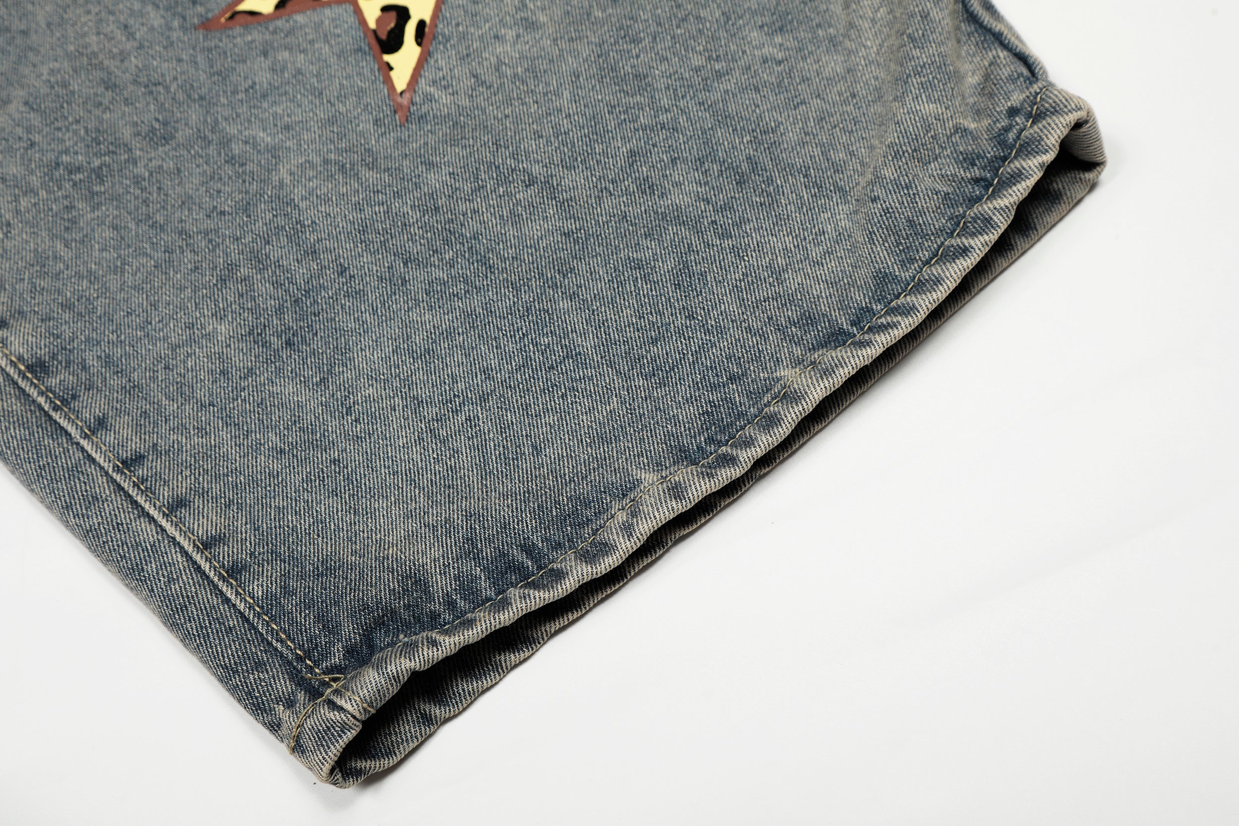 Omirad Leopard Star Wide-Leg Barrel Jeans | Y2K Streetwear