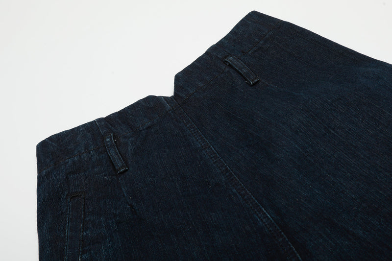 Omirad Split-Waist Wide-Leg Denim Jeans | Dark Wash