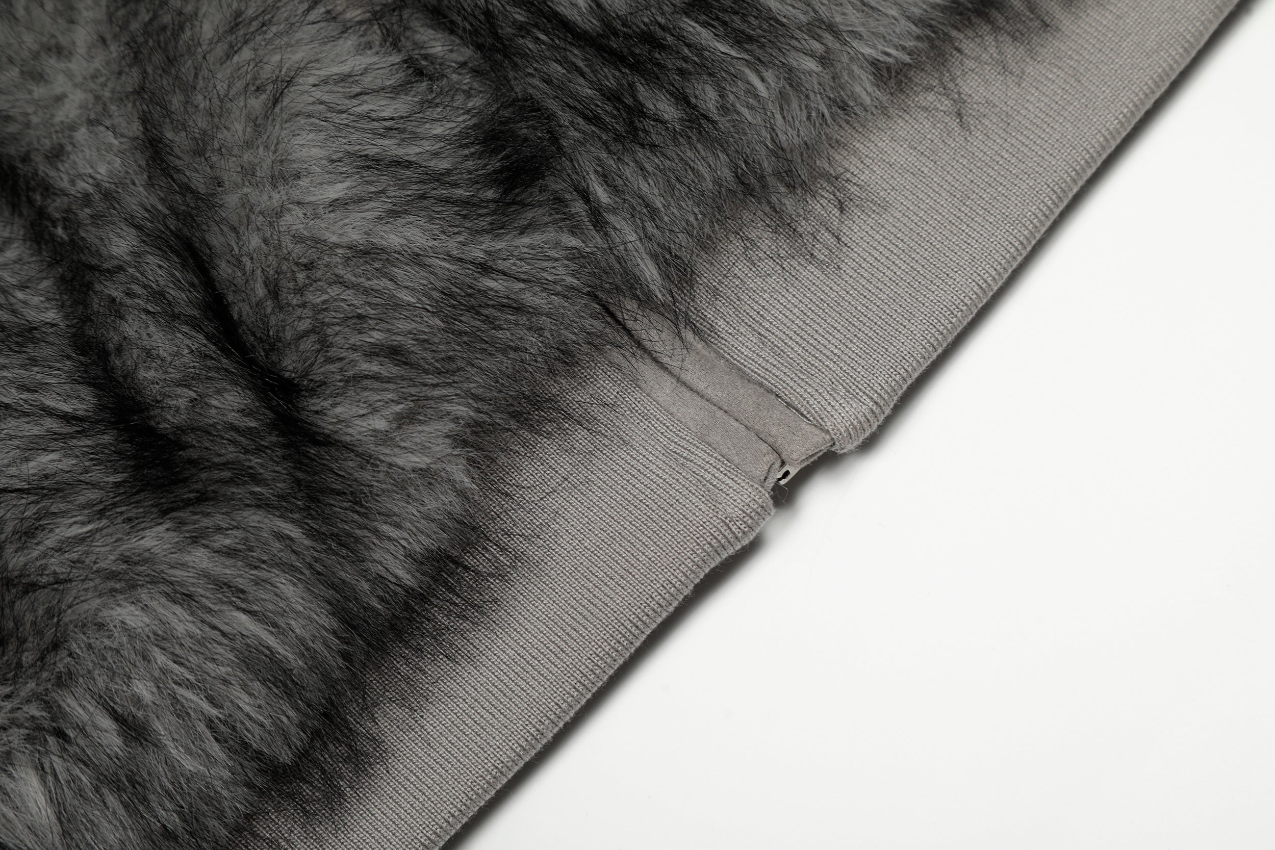 Reversible Faux Fur & Suede Hooded Bomber Jacket