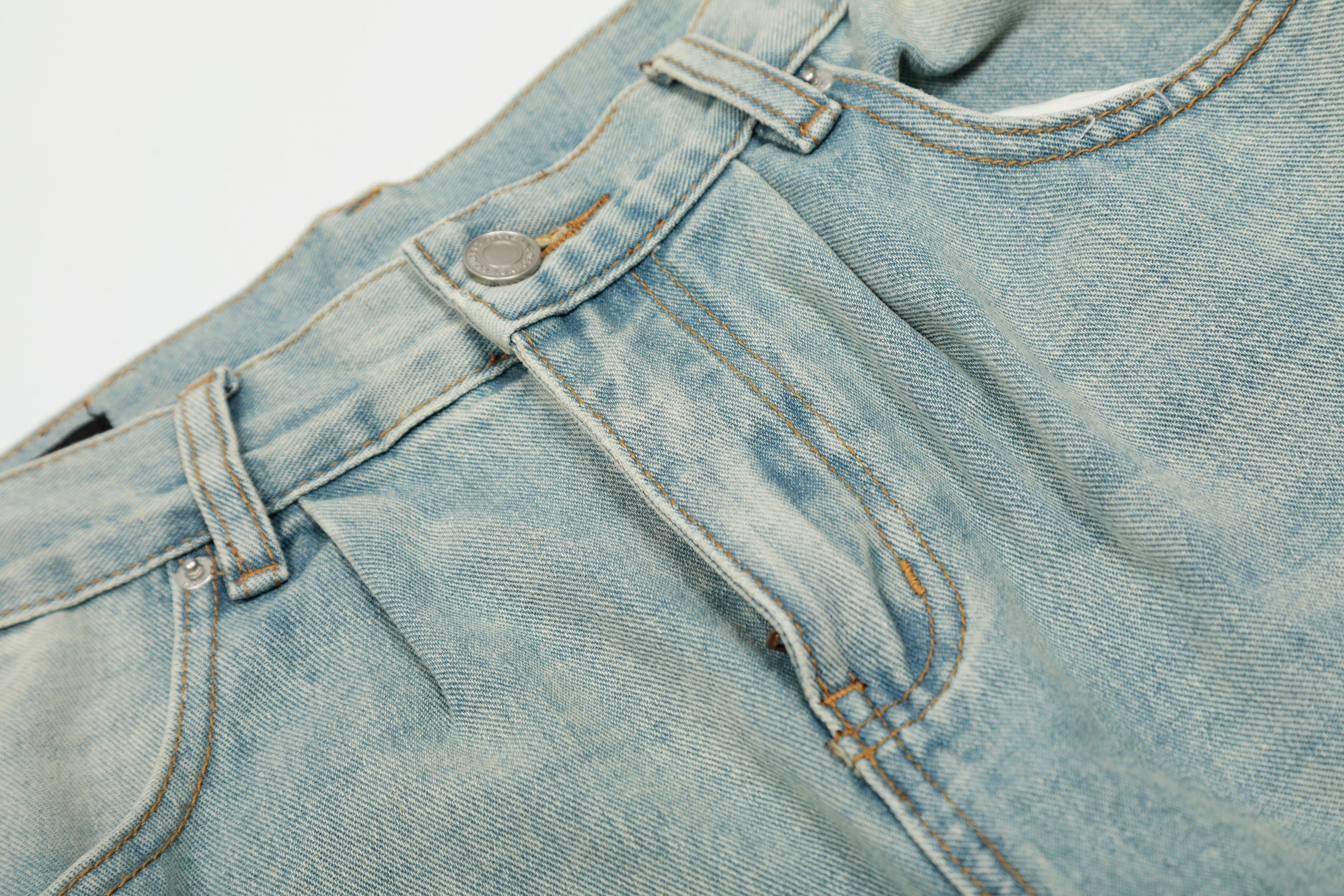 Cloud-Fade Balloon Jeans | Wide-Leg Streetwear Denim