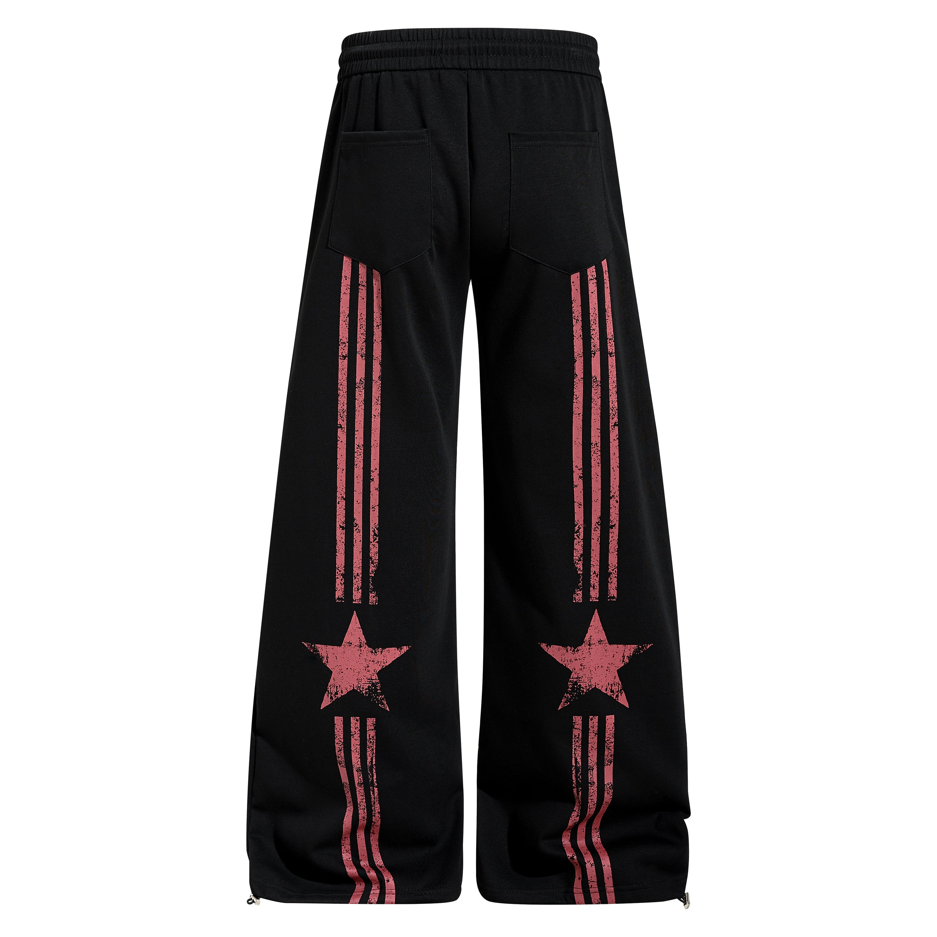 Omirad Vintage Star Wide-Leg Sweatpants | Retro Streetwear