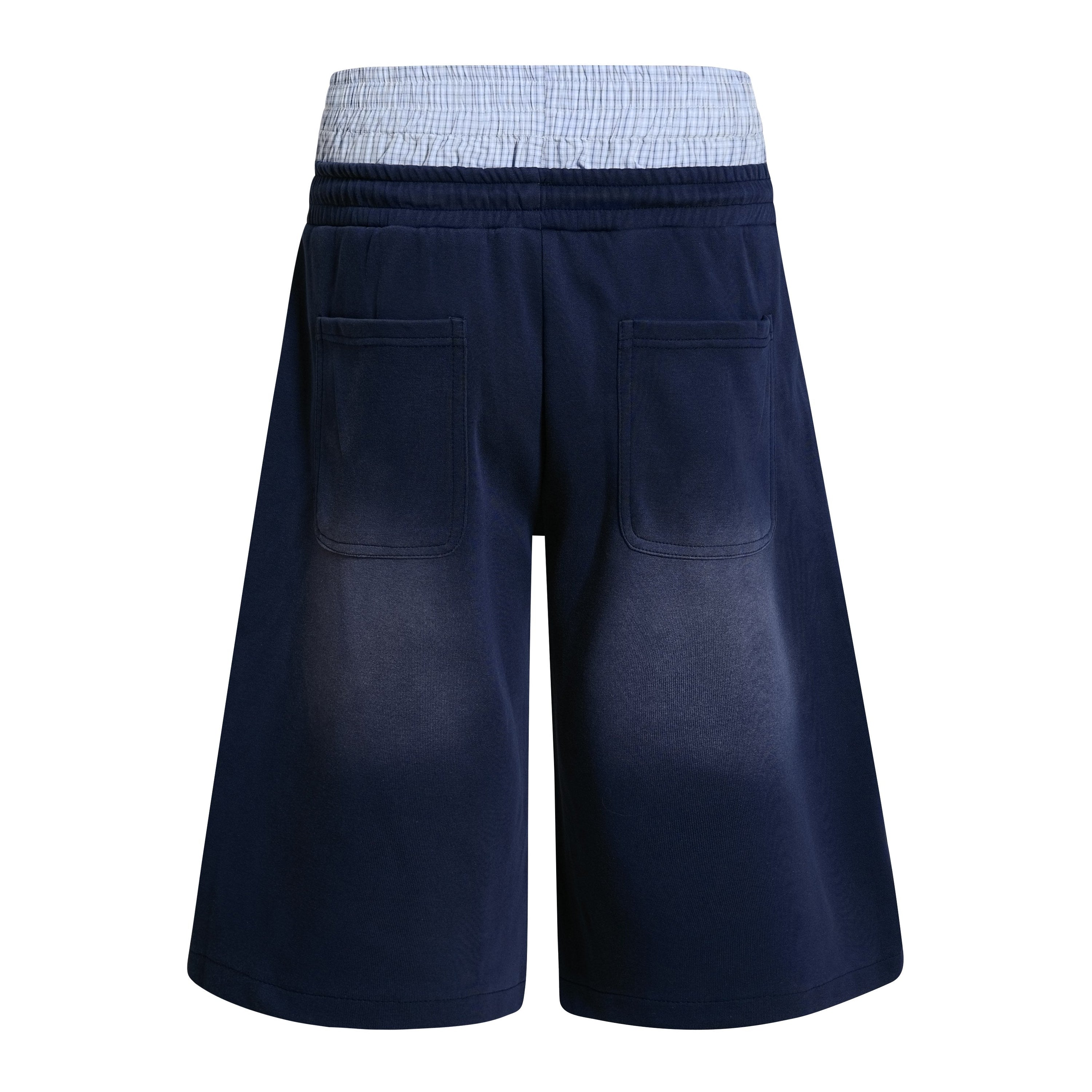 Double-Waist Varsity Athletic Shorts | Retro Streetwear