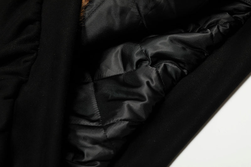 Leopard Faux Fur-Lined Bomber Jacket with Bear Ear Hood