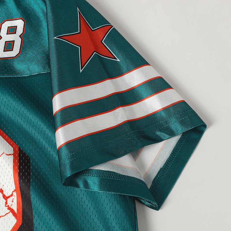 Crack Number Football Jersey | Streetwear Sports Tee #98