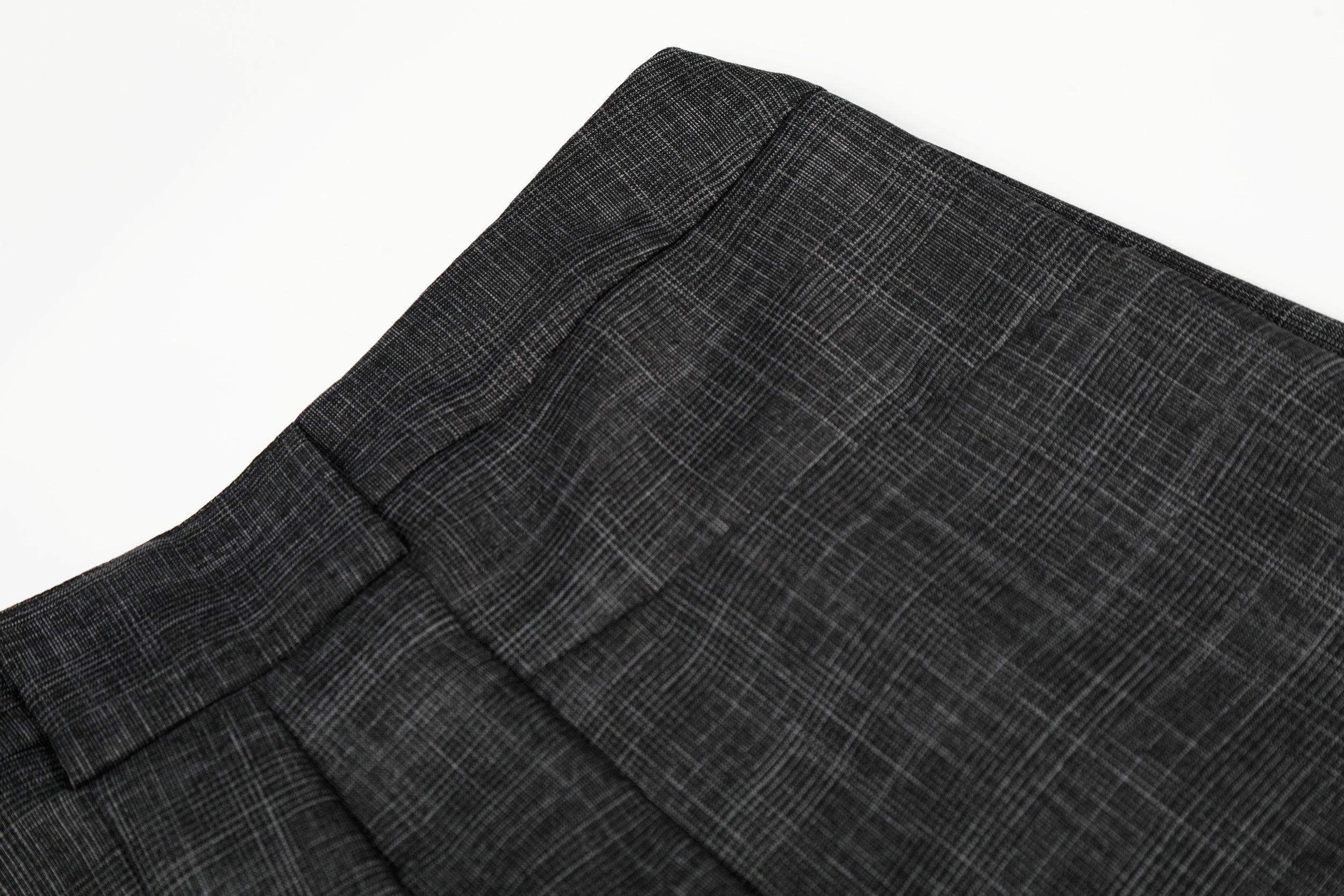 Omirad Textured Pleated Wide-Leg Trousers | Tailored Fit