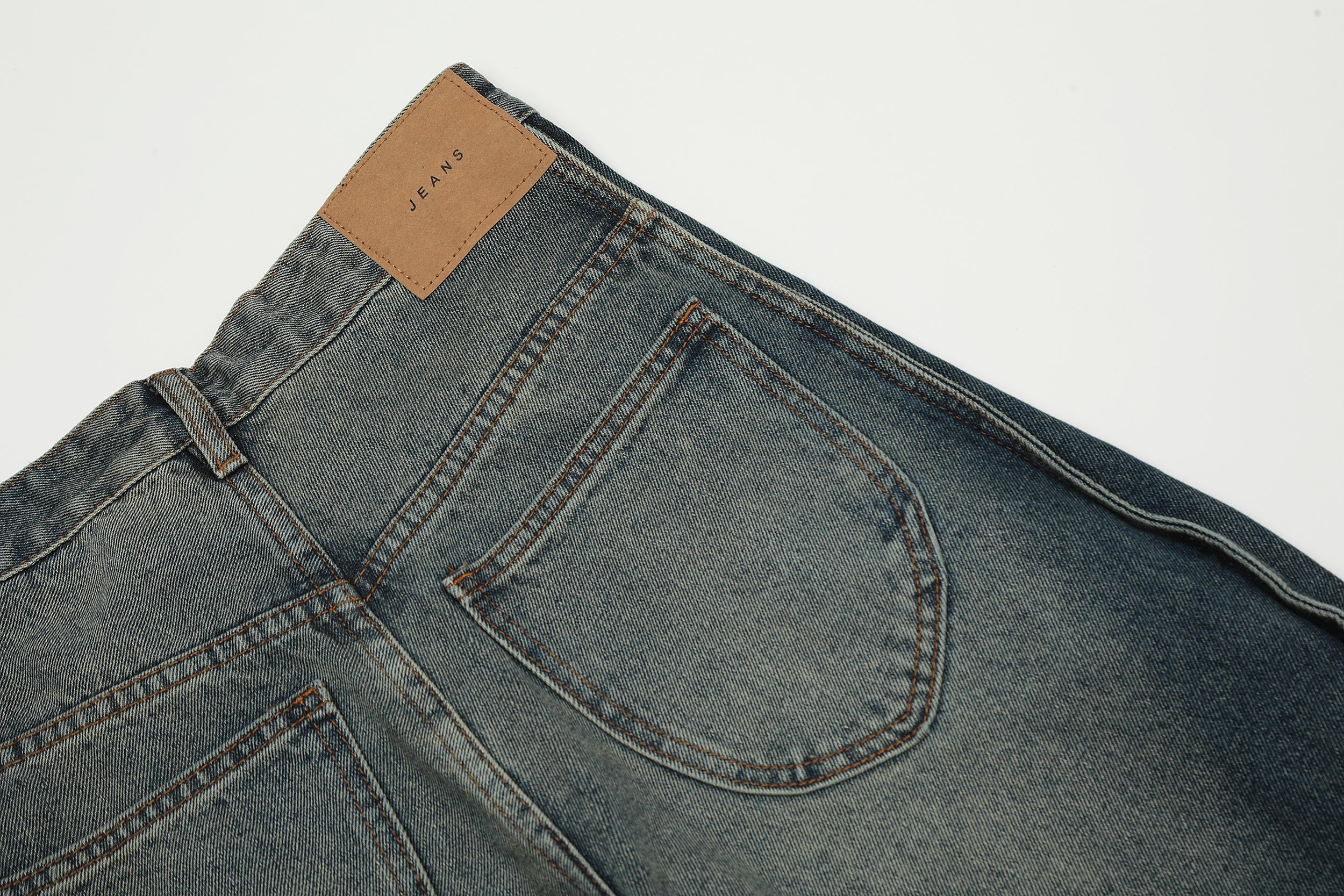 Omirad Classic Fade Wide-Leg Jeans | Vintage Wash Denim