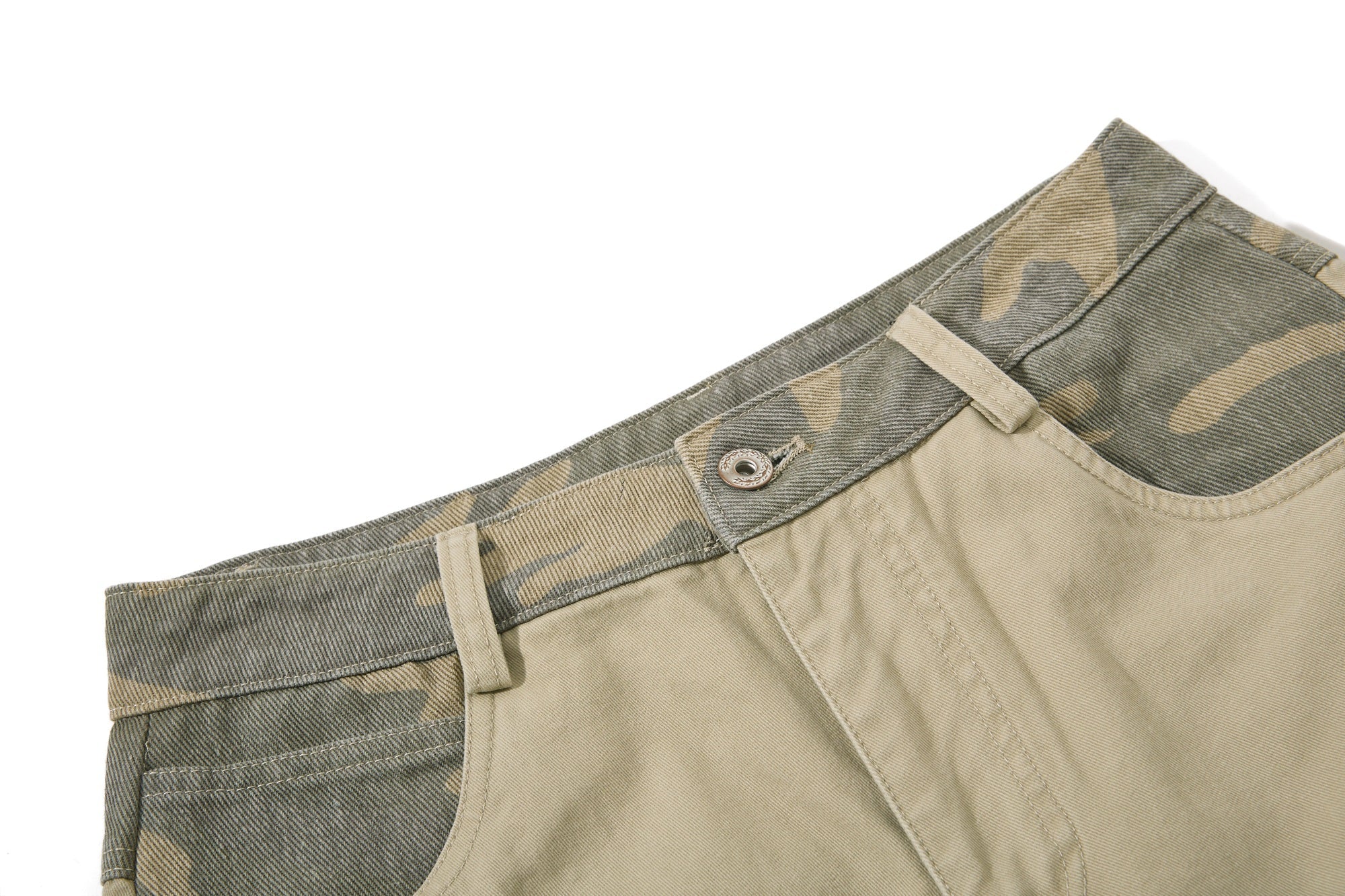 Omirad Balloon Wide-Leg Pants | Camo Contrast Streetwear