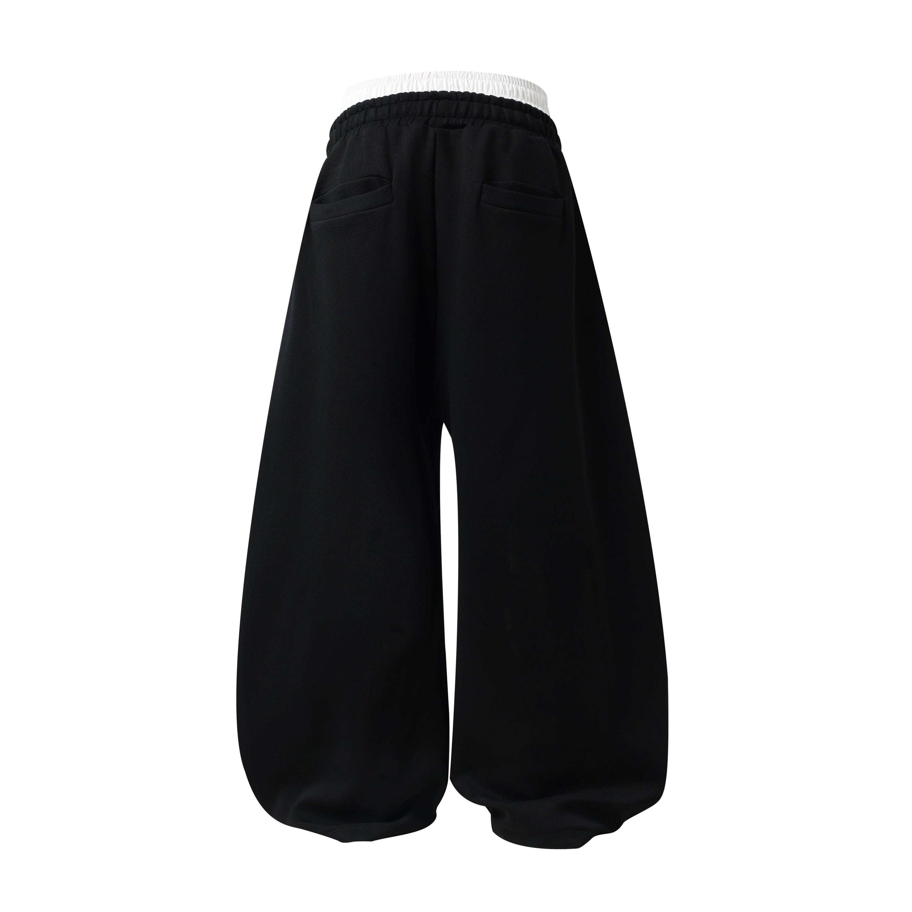 Barcode Graphic Wide-Leg Sweatpants | Streetwear Joggers