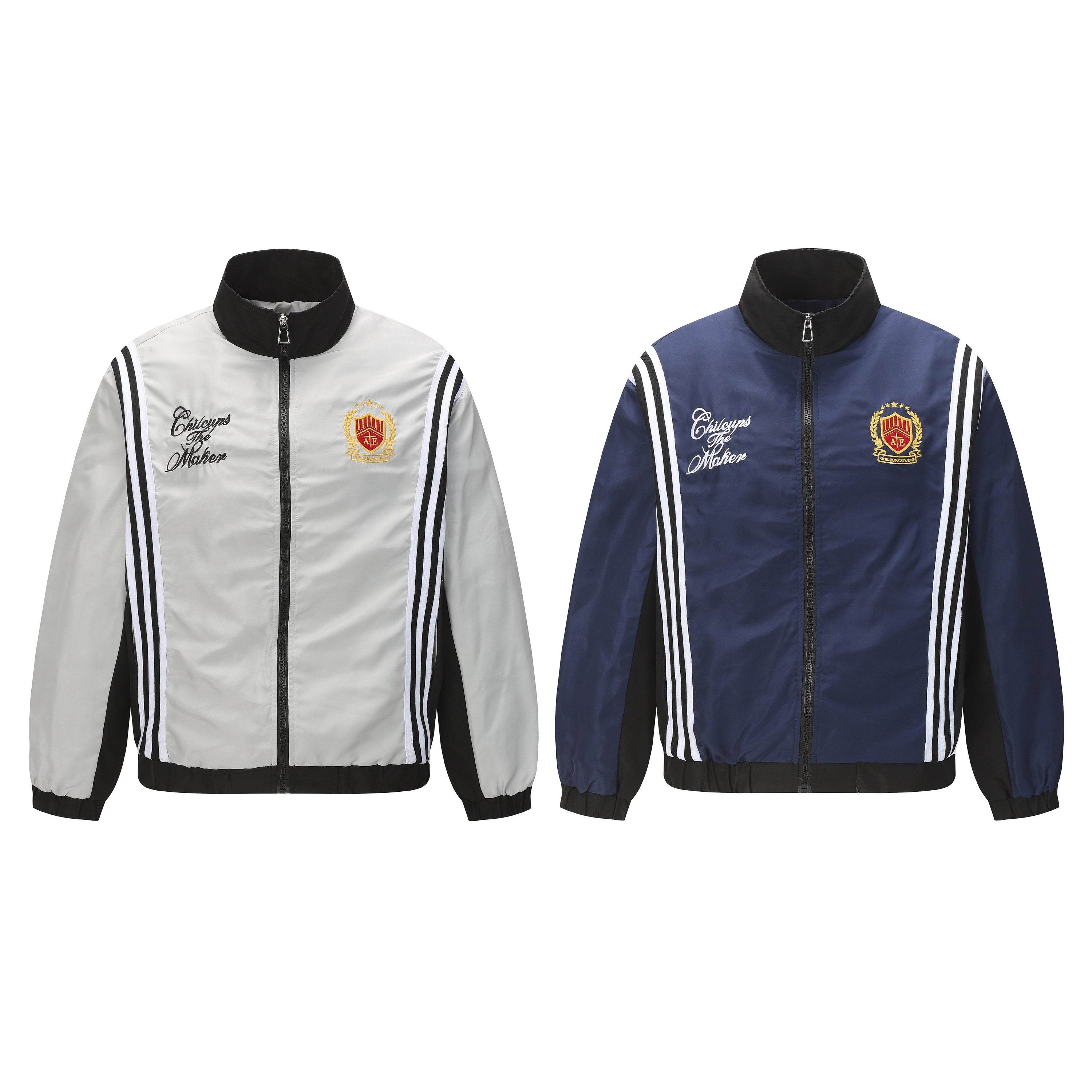 Chilcups The Maker Collegiate Track Zip Jacket | Varsity Streetwear