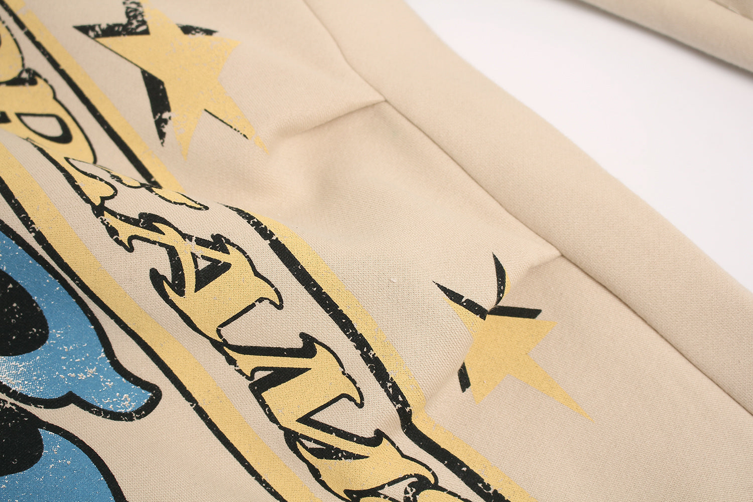 Fleece-Lined Letter Graphic Wide-Leg Sweatpants | SEAKOFF