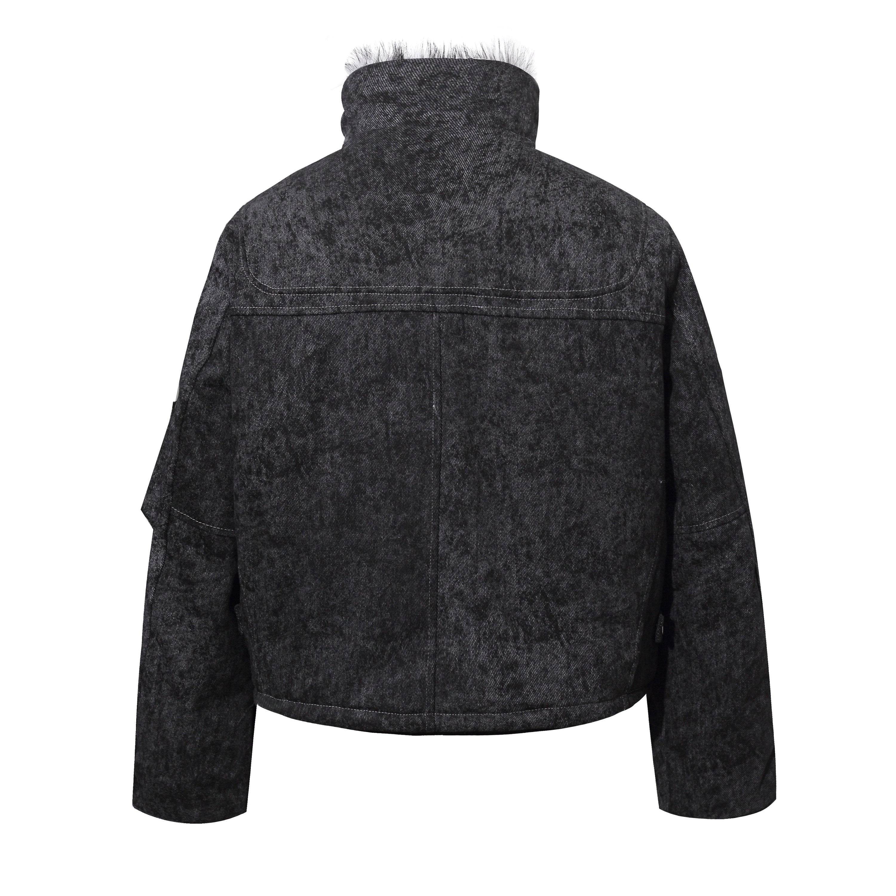 Omirad Vintage Toggle Cotton Jacket | Faux Fur Collar