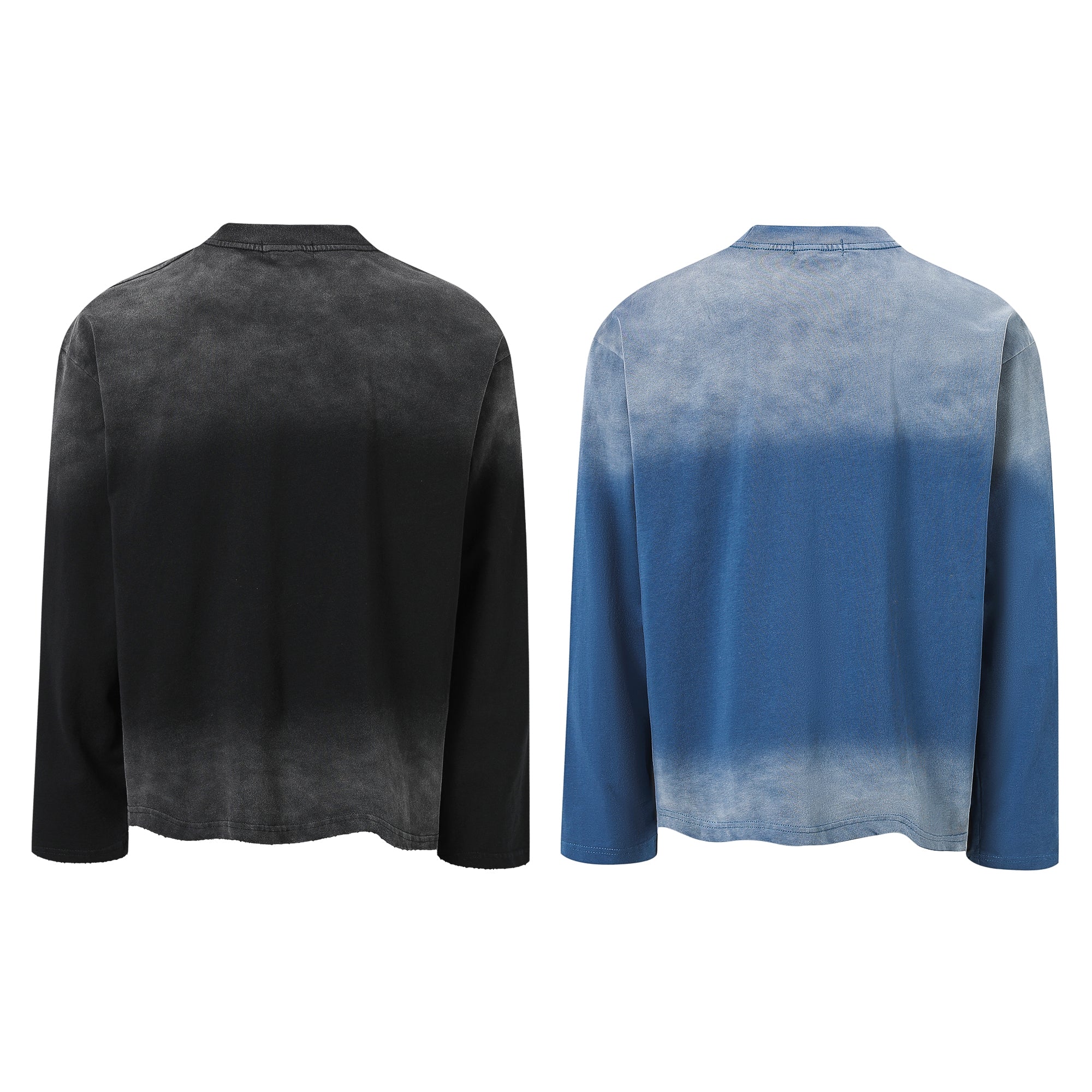 Soccer Graphic Gradient Long-Sleeve Tee | Streetwear Cotton