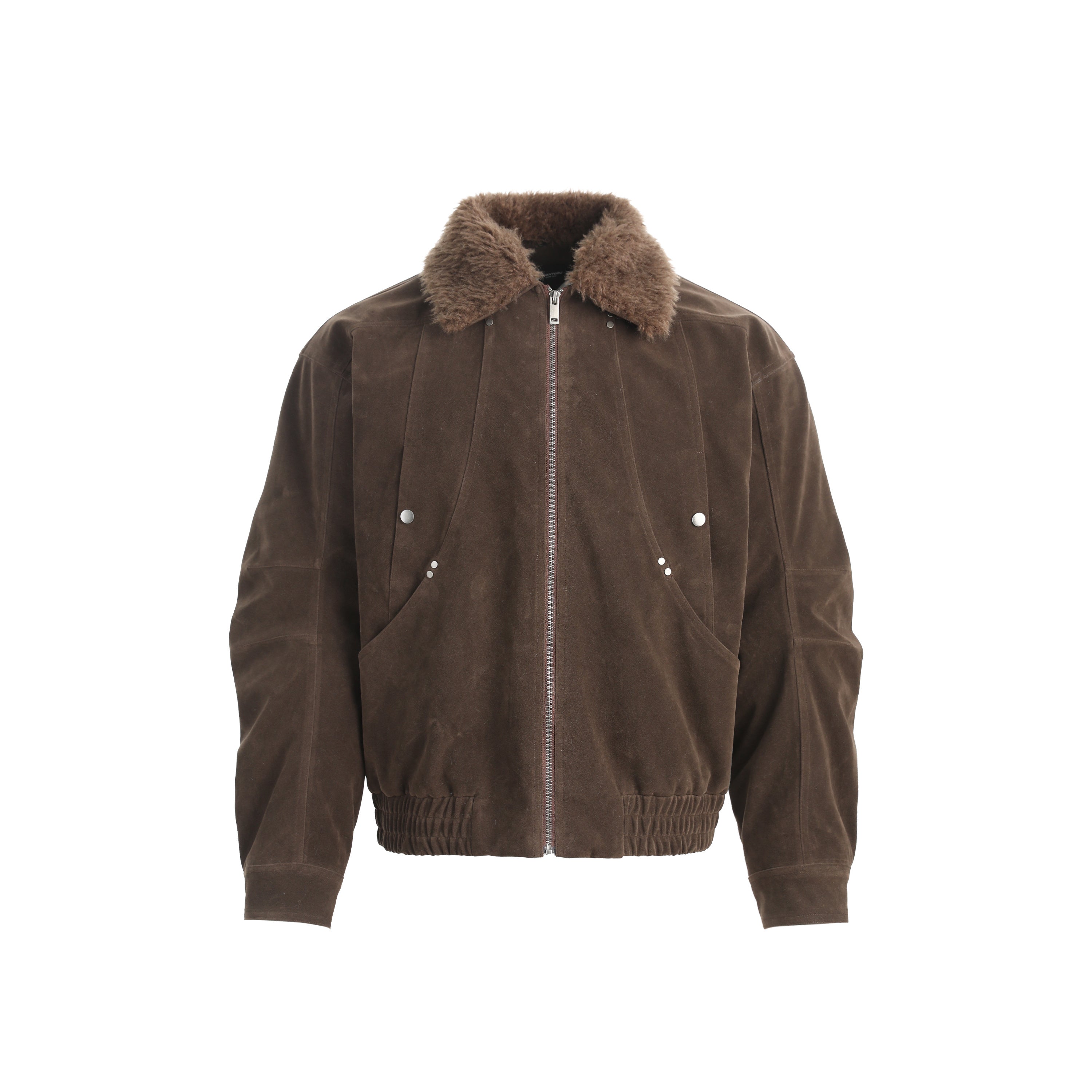 Faux-Fur Collar Vintage Bomber Jacket | Retro Aviator Style