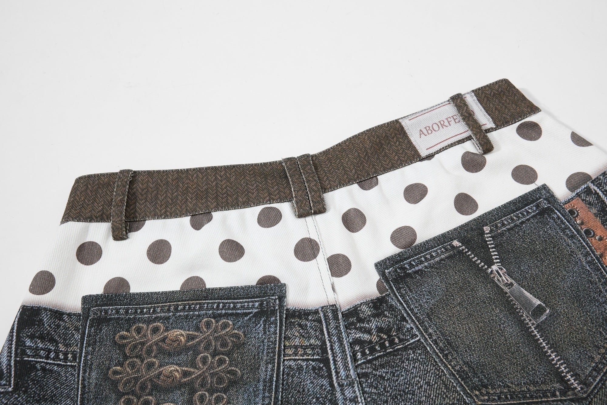 Layered Punk Denim Jorts | Wide-Leg Y2K Streetwear Shorts
