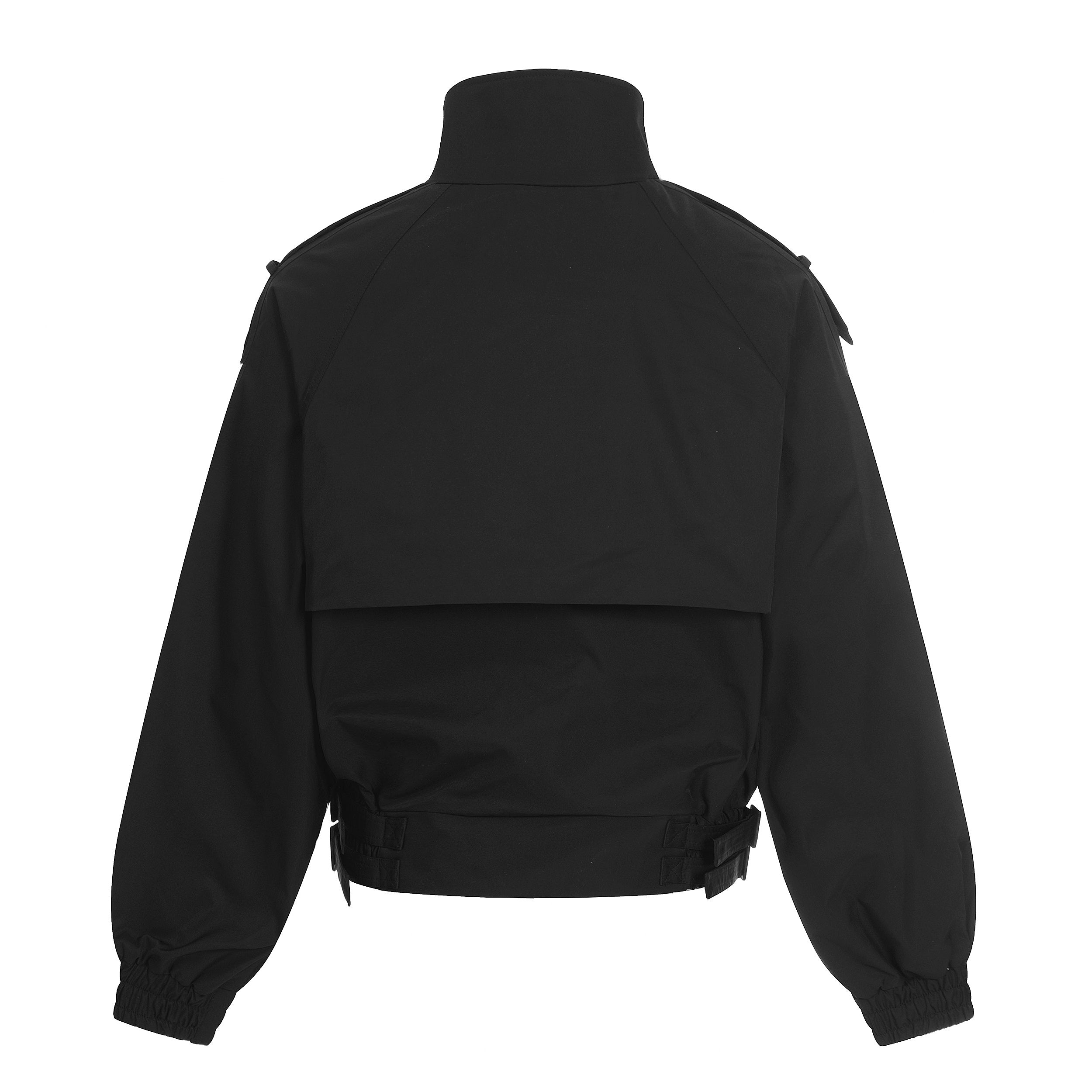 Utility Stand Collar Cropped Jacket | 100% Cotton