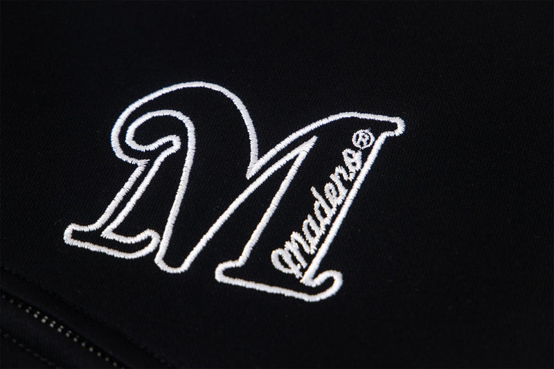 Omirad Plaid-Trim Track Jacket with Embroidered Logo & Pins