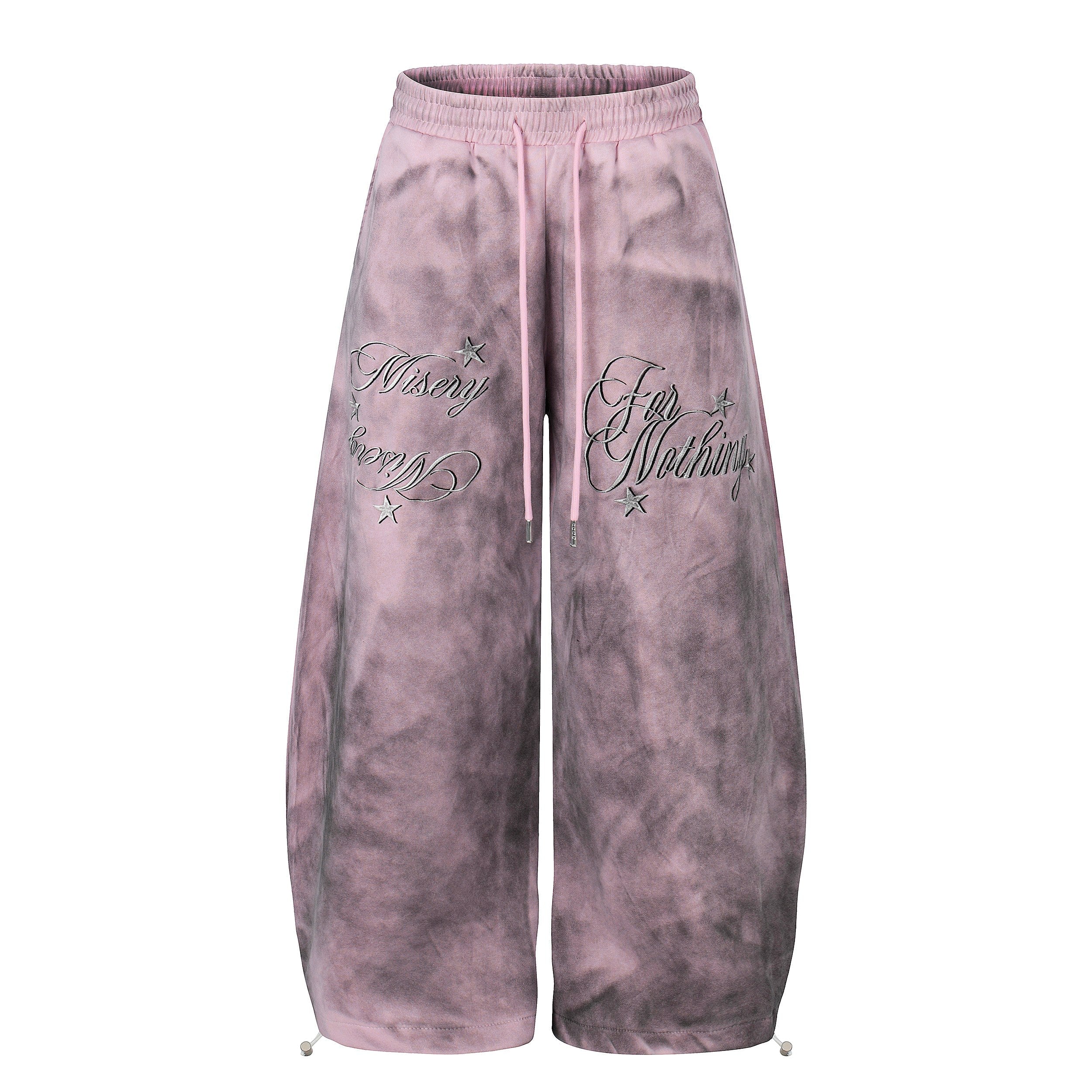 Omirad Misery Was Nothing Washed Wide-Leg Sweatpants