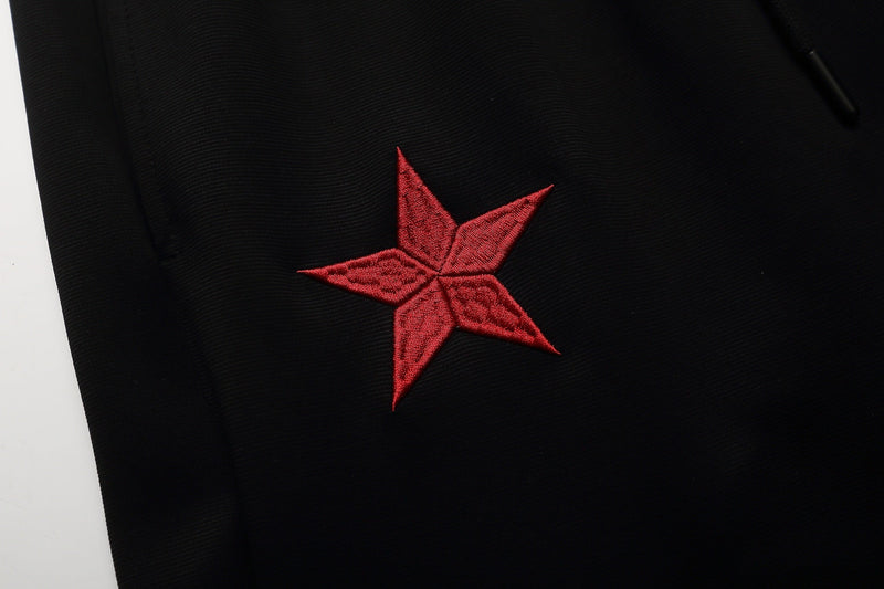 Omirad Star Embroidery Wide-Leg Sweatpants | Unisex Streetwear