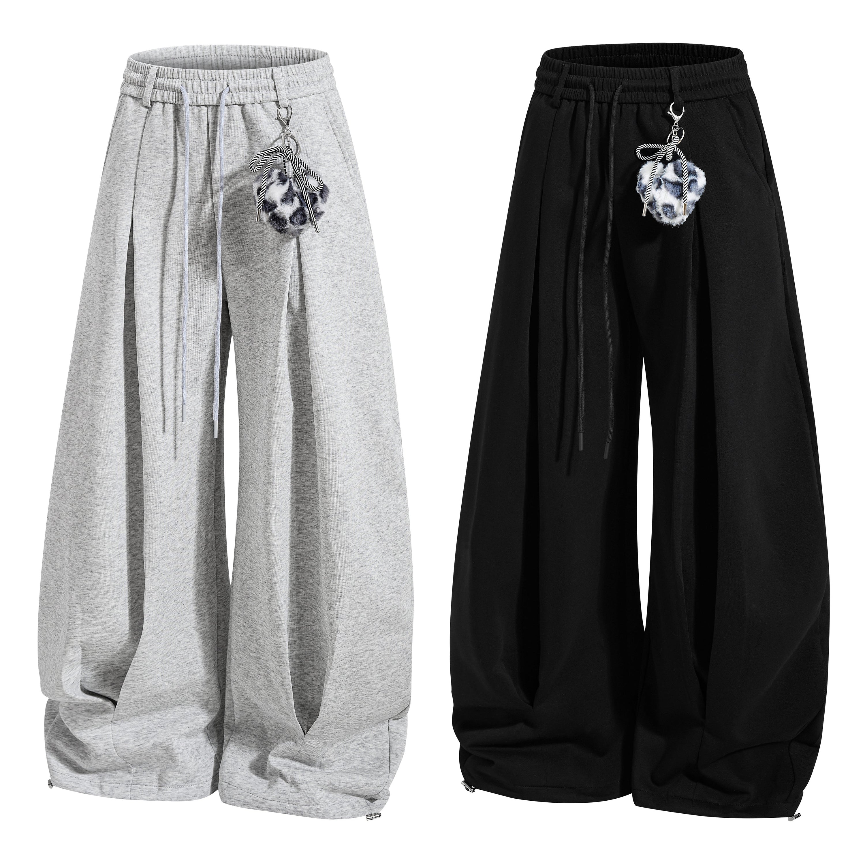 Omirad Script Wide-Leg Sweatpants | Streetwear Baggy Pants