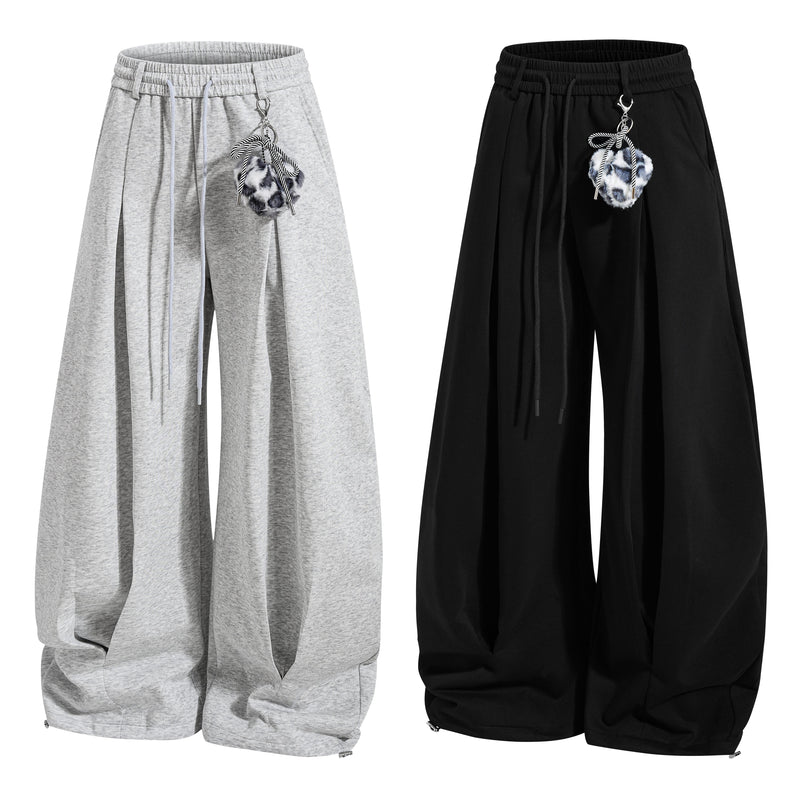 Omirad Script Wide-Leg Sweatpants | Streetwear Baggy Pants