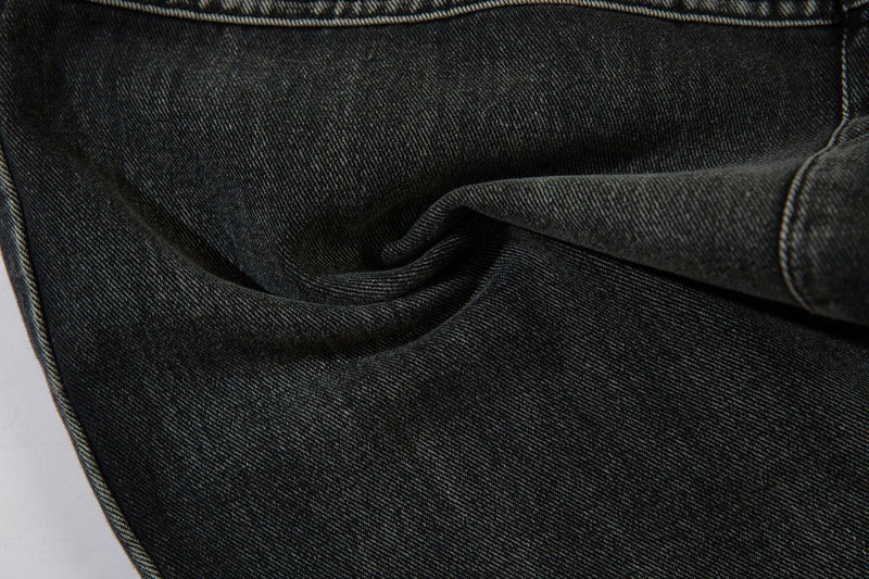 Omirad Barbed-Stitch Cargo Wide-Leg Jeans | Streetwear