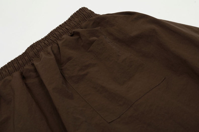 Omirad Nylon Wide-Leg Cargo Pants | Streetwear Parachute Fit