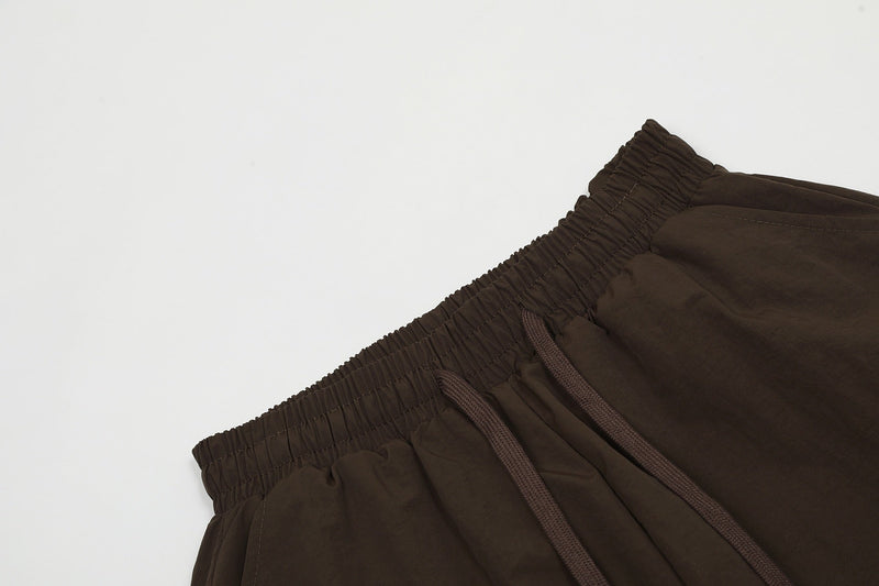 Omirad Nylon Wide-Leg Cargo Pants | Streetwear Parachute Fit