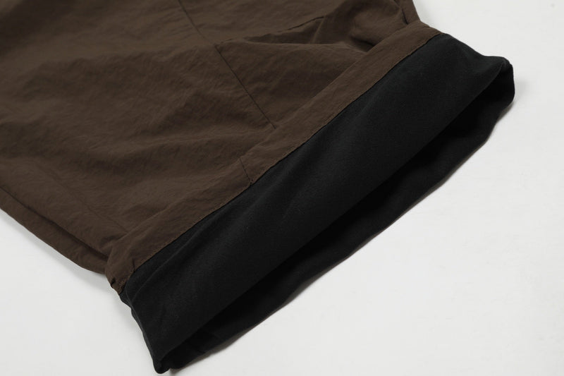 Omirad Nylon Wide-Leg Cargo Pants | Streetwear Parachute Fit